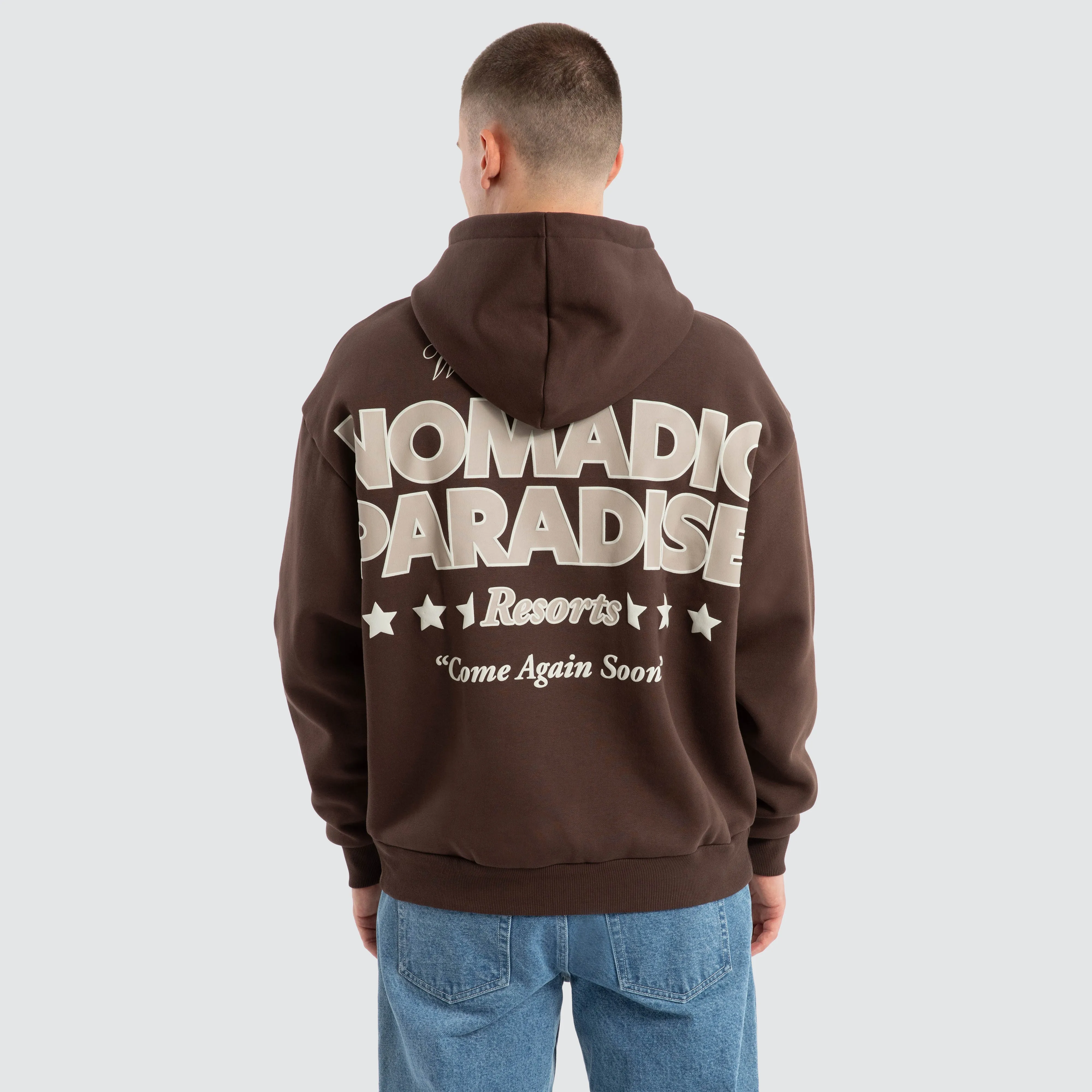 Hotel Oversized Hoodie Chocolate Brown sold by Neverland