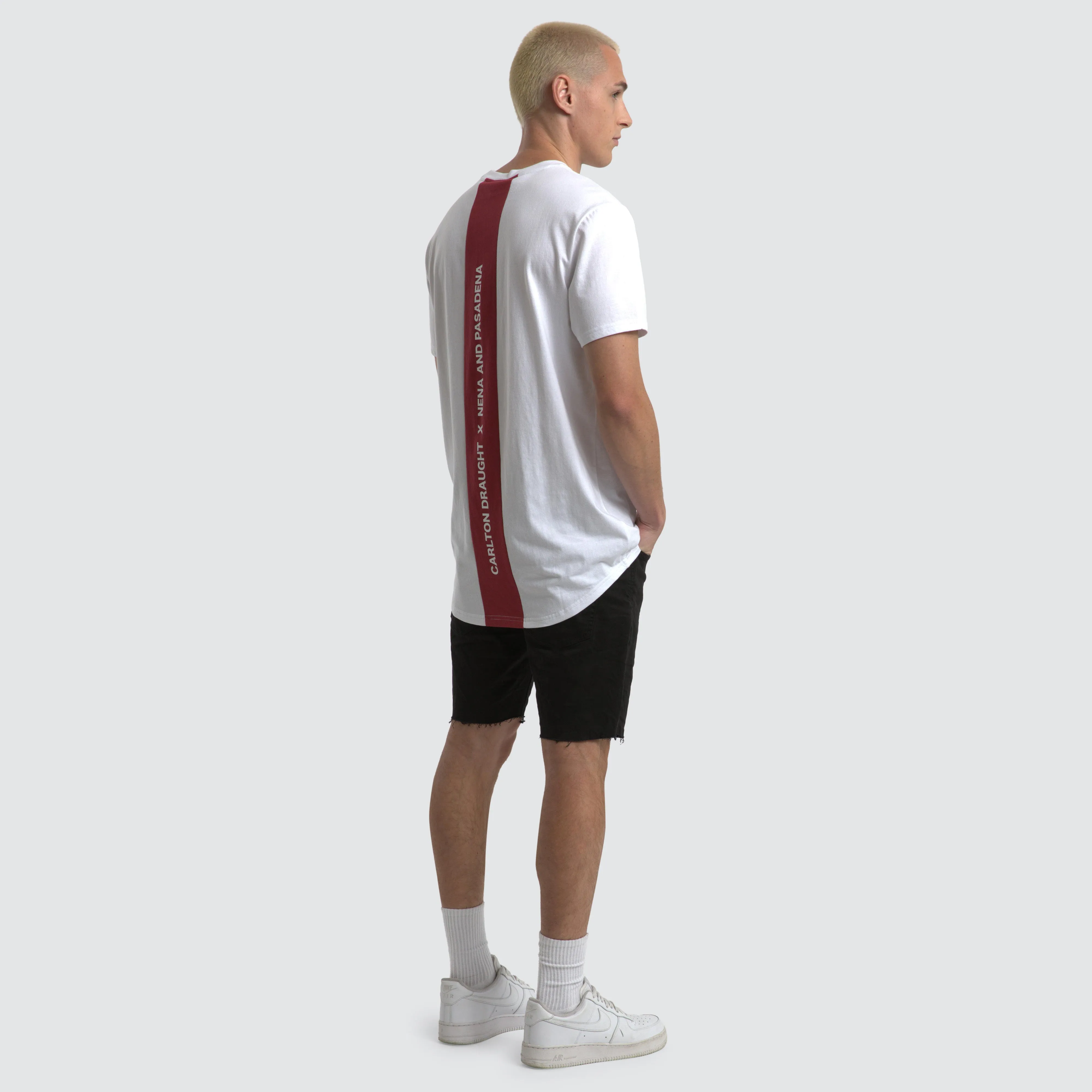 Carlton Draught Bramling Cape Back Tee White/Maroon sold by Neverland product image thumbnail 4
