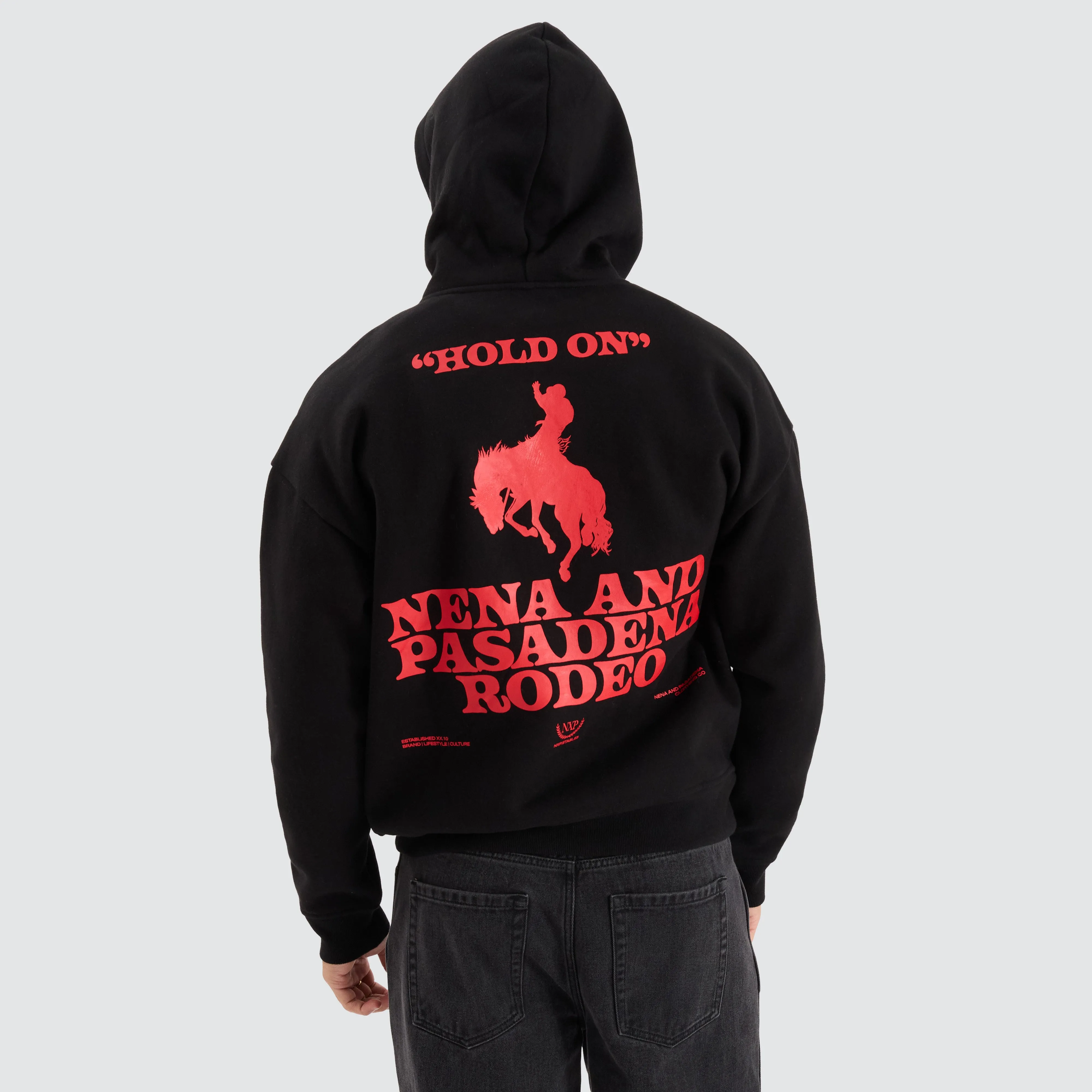 Rodeo Box Fit Hoodie Jet Black sold by Neverland