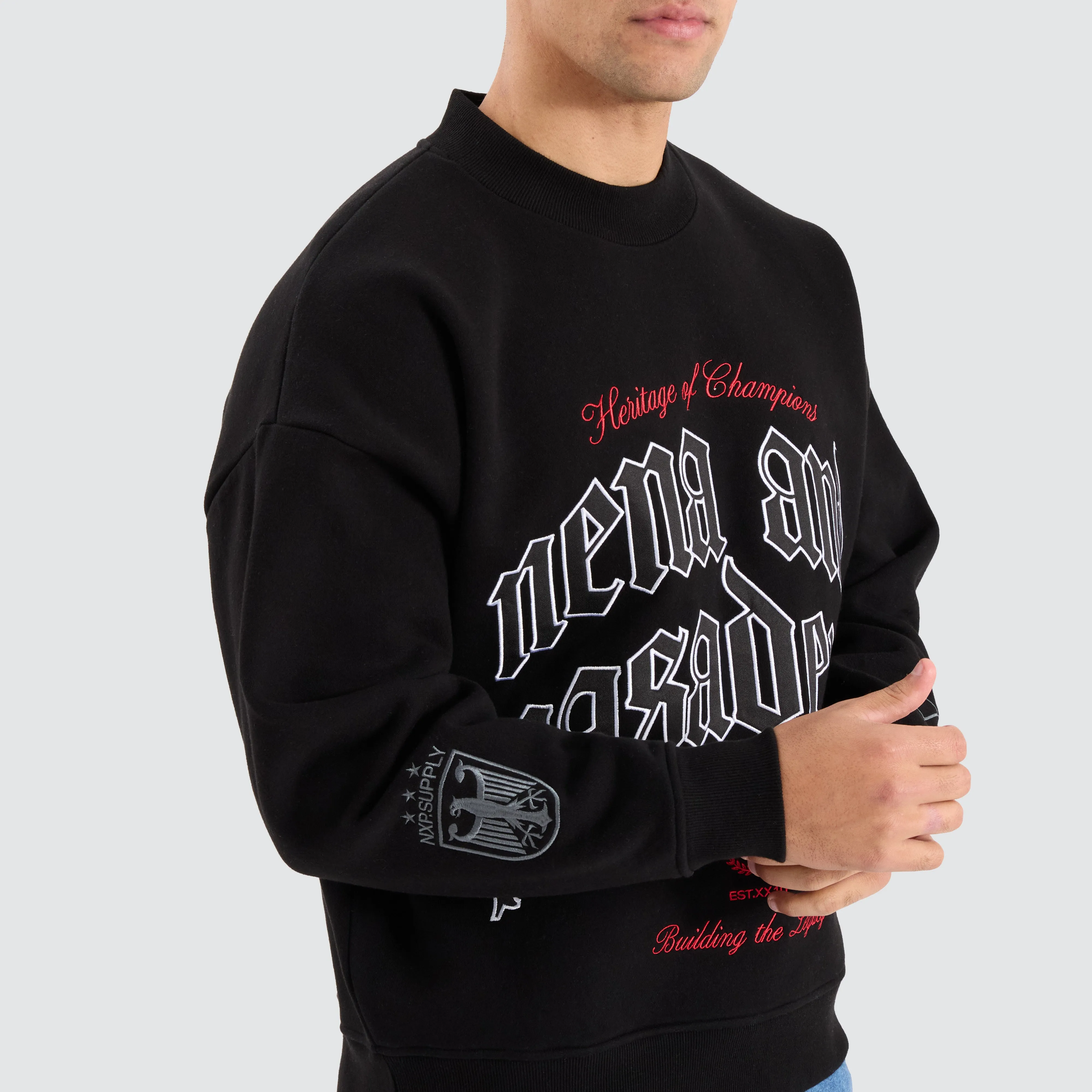 Buyout Box Fit Sweater Jet Black sold by Neverland product image thumbnail 5