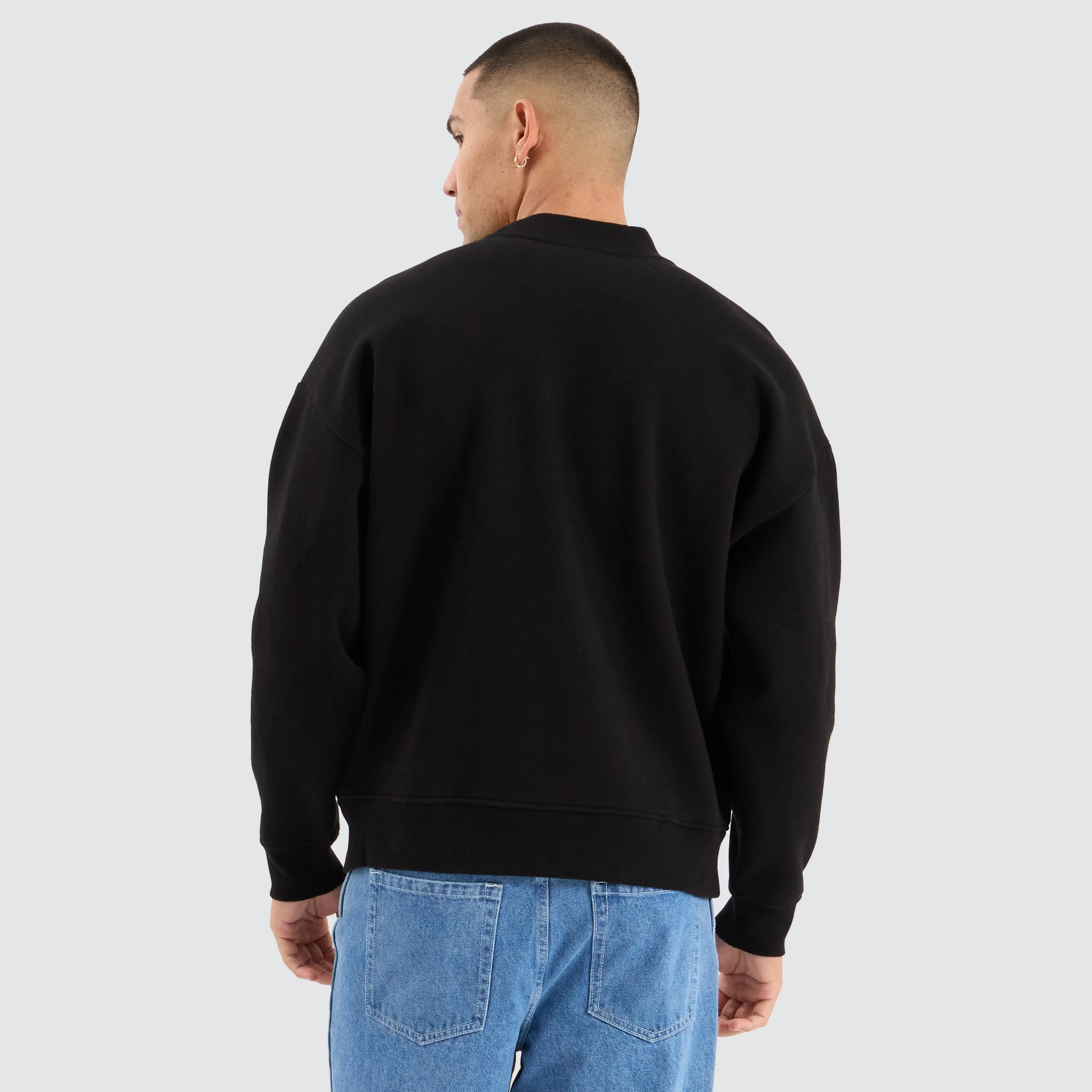 Buyout Box Fit Sweater Jet Black sold by Neverland product image thumbnail 3