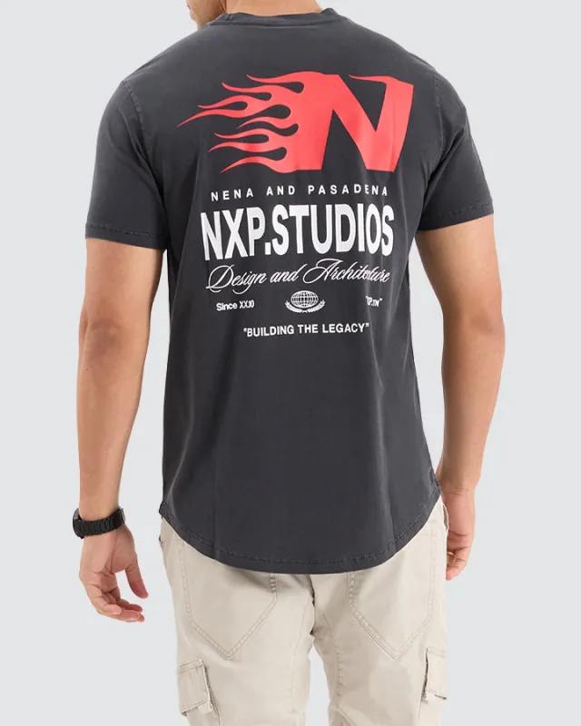 Mogul Dual Curved Tee Pigment Black sold by Neverland