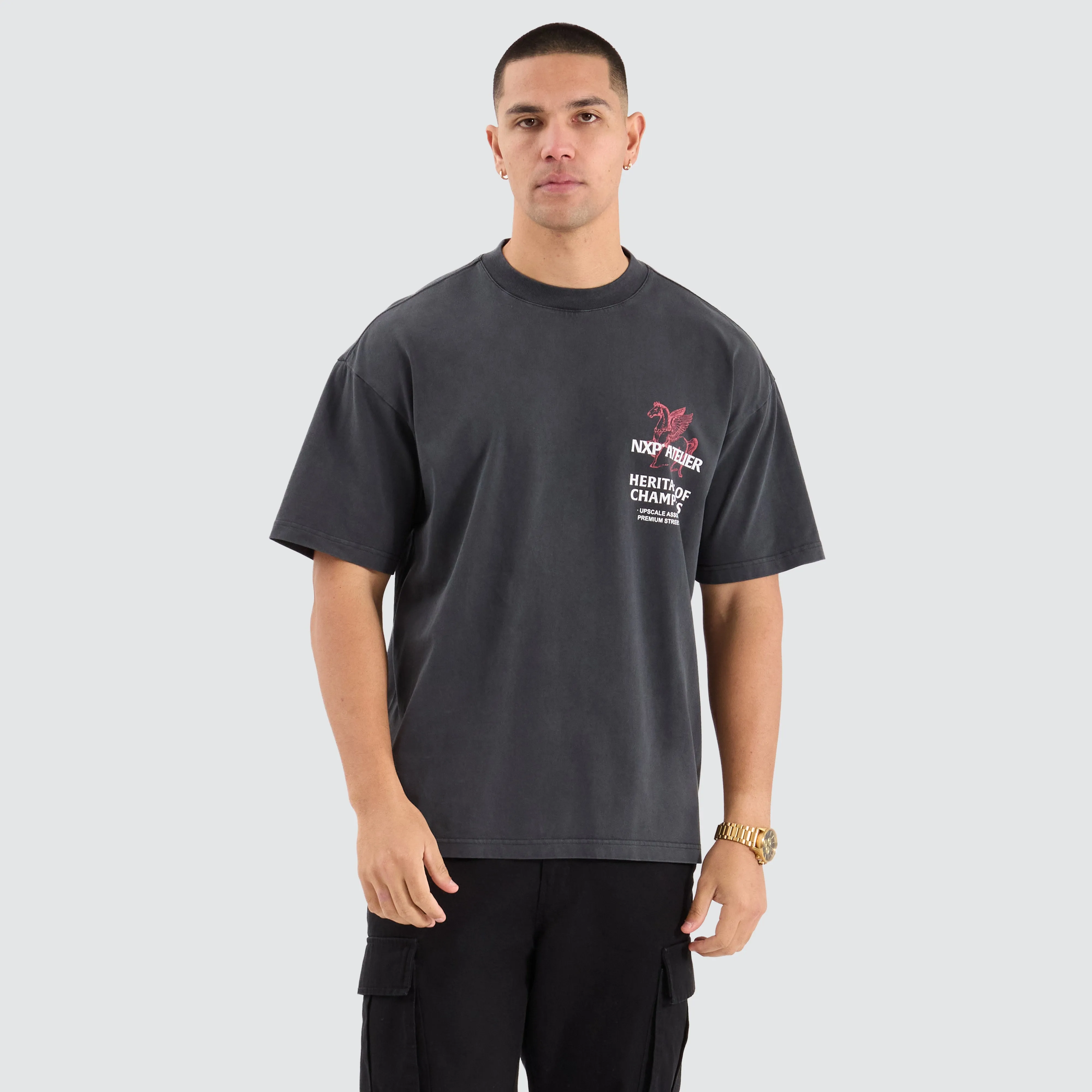 Heritage Raptor Tee Pigment Black sold by Neverland product image thumbnail 2