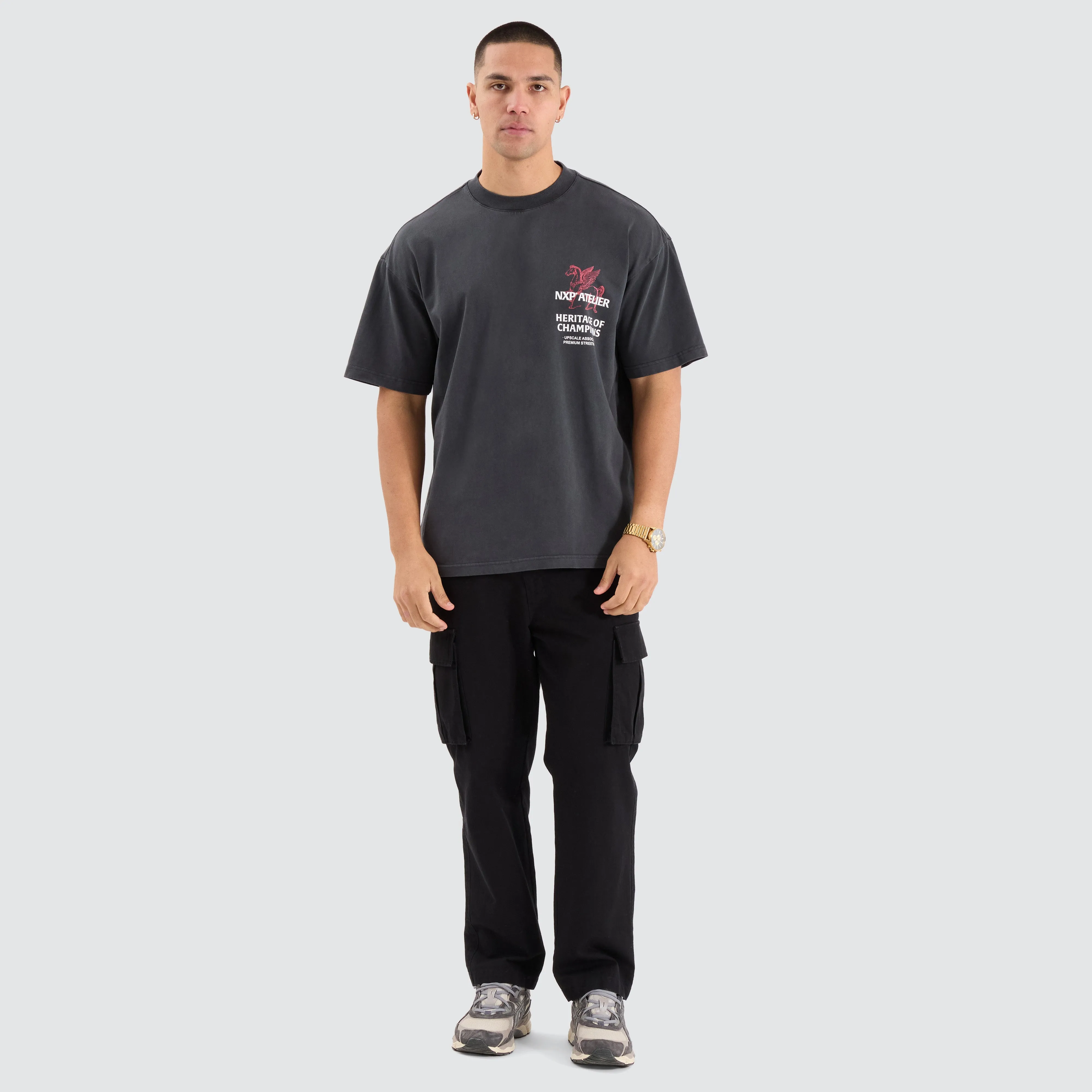 Heritage Raptor Tee Pigment Black sold by Neverland product image thumbnail 5