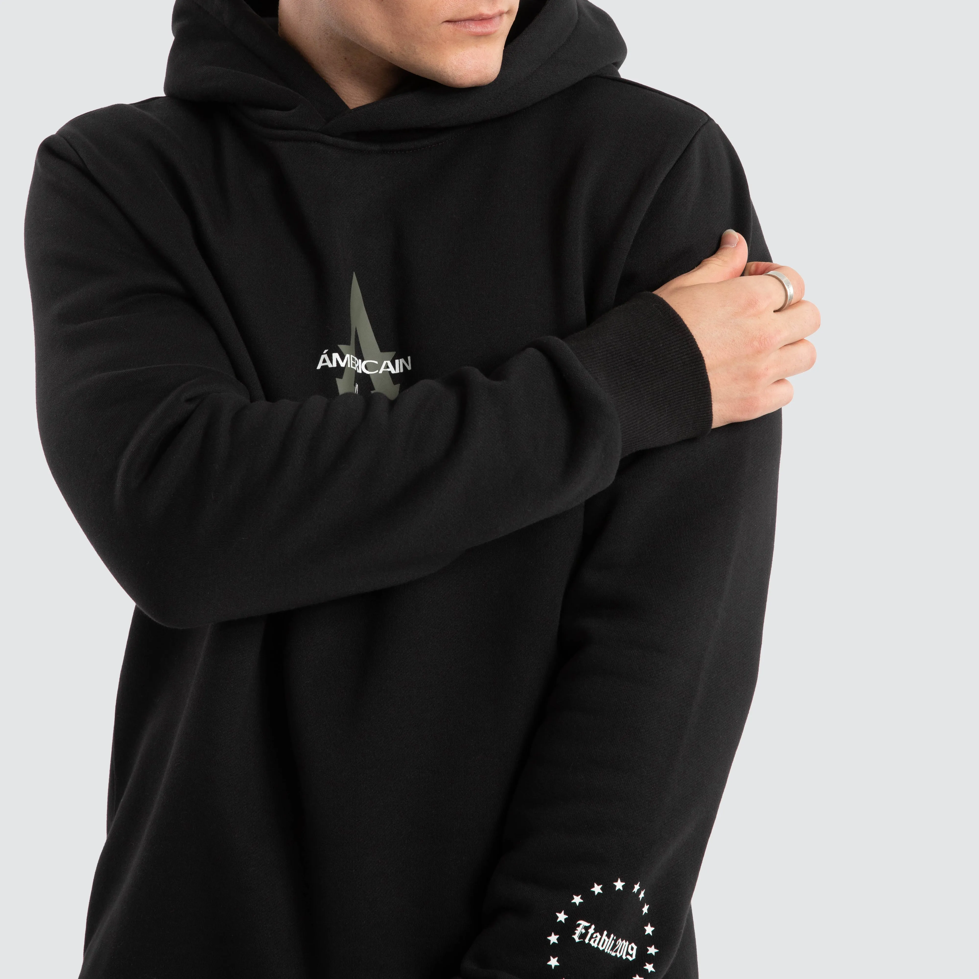 Grand Dual Curved Hoodie Jet Black sold by Neverland product image thumbnail 4