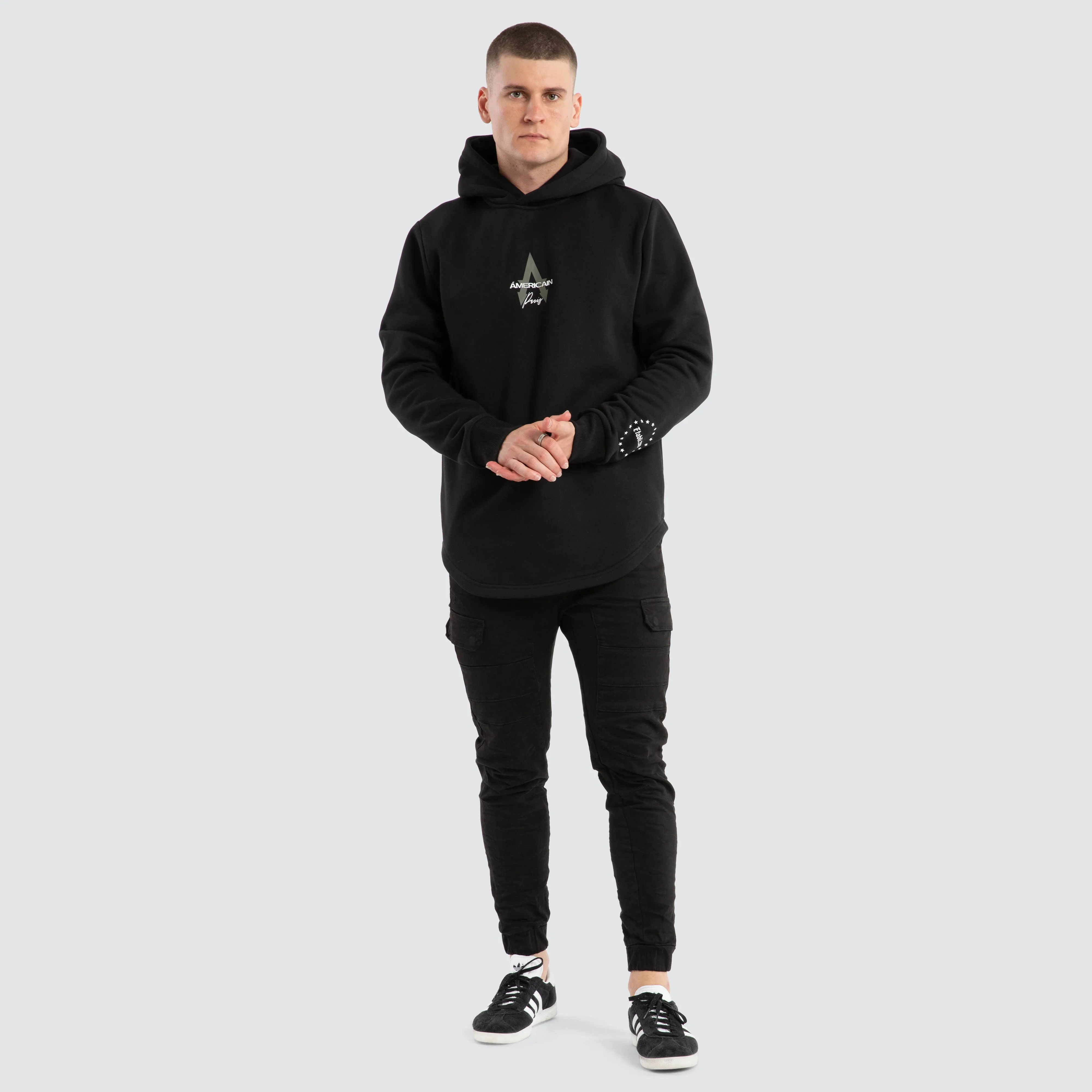 Grand Dual Curved Hoodie Jet Black sold by Neverland product image thumbnail 3