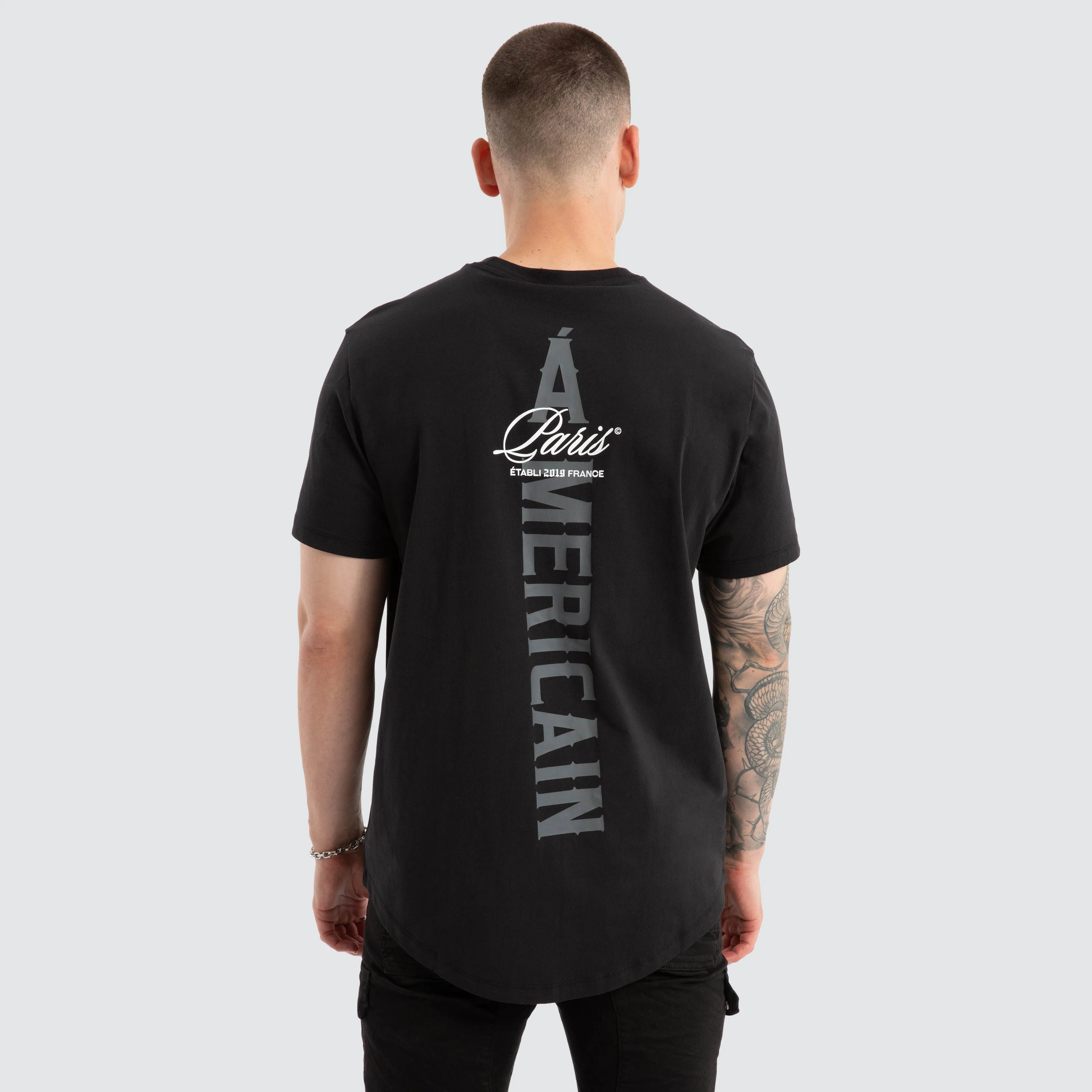 Film Dual Curved Tee Jet Black sold by Neverland
