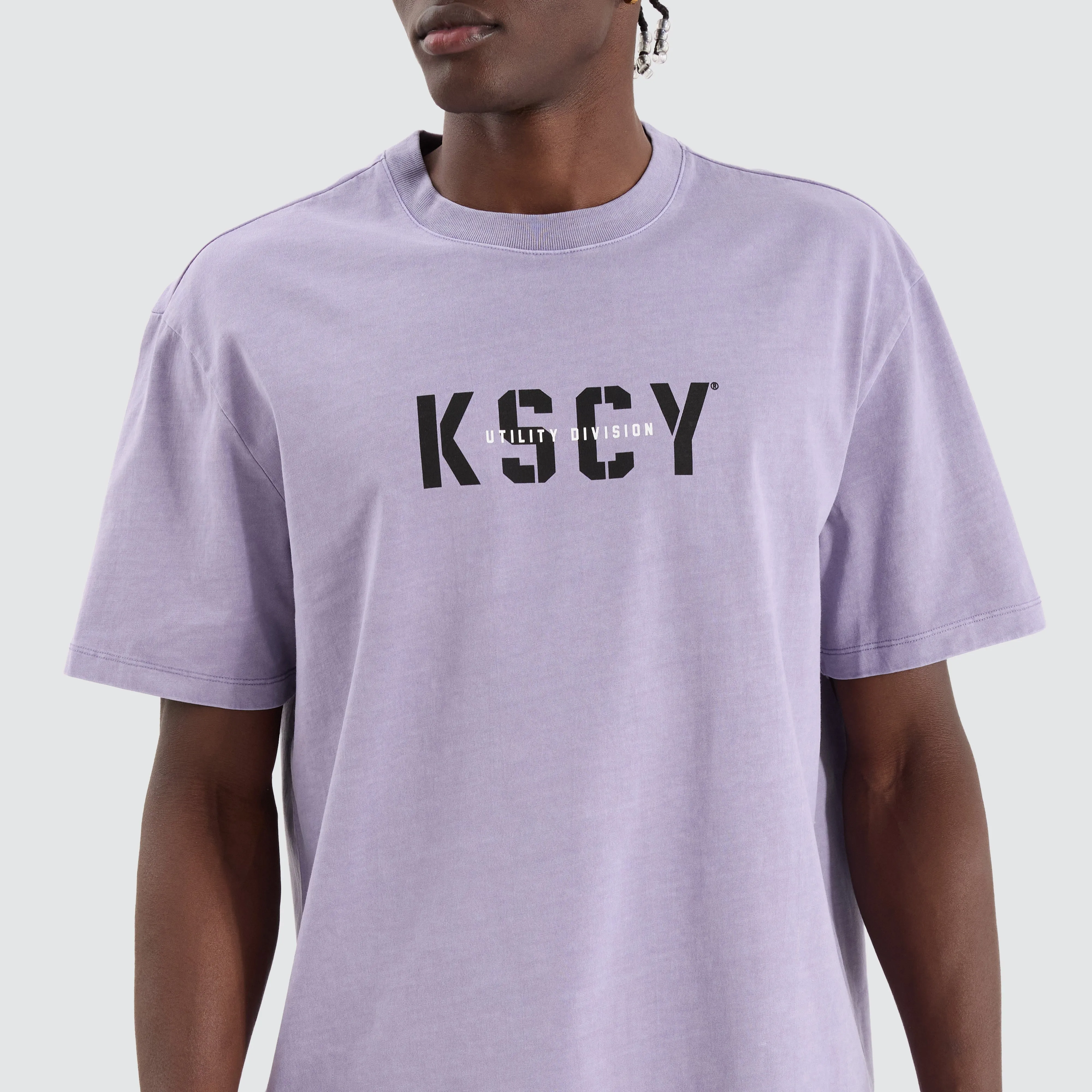 Reinforced Relaxed Tee Pigment Lavender Grey sold by Neverland product image thumbnail 5