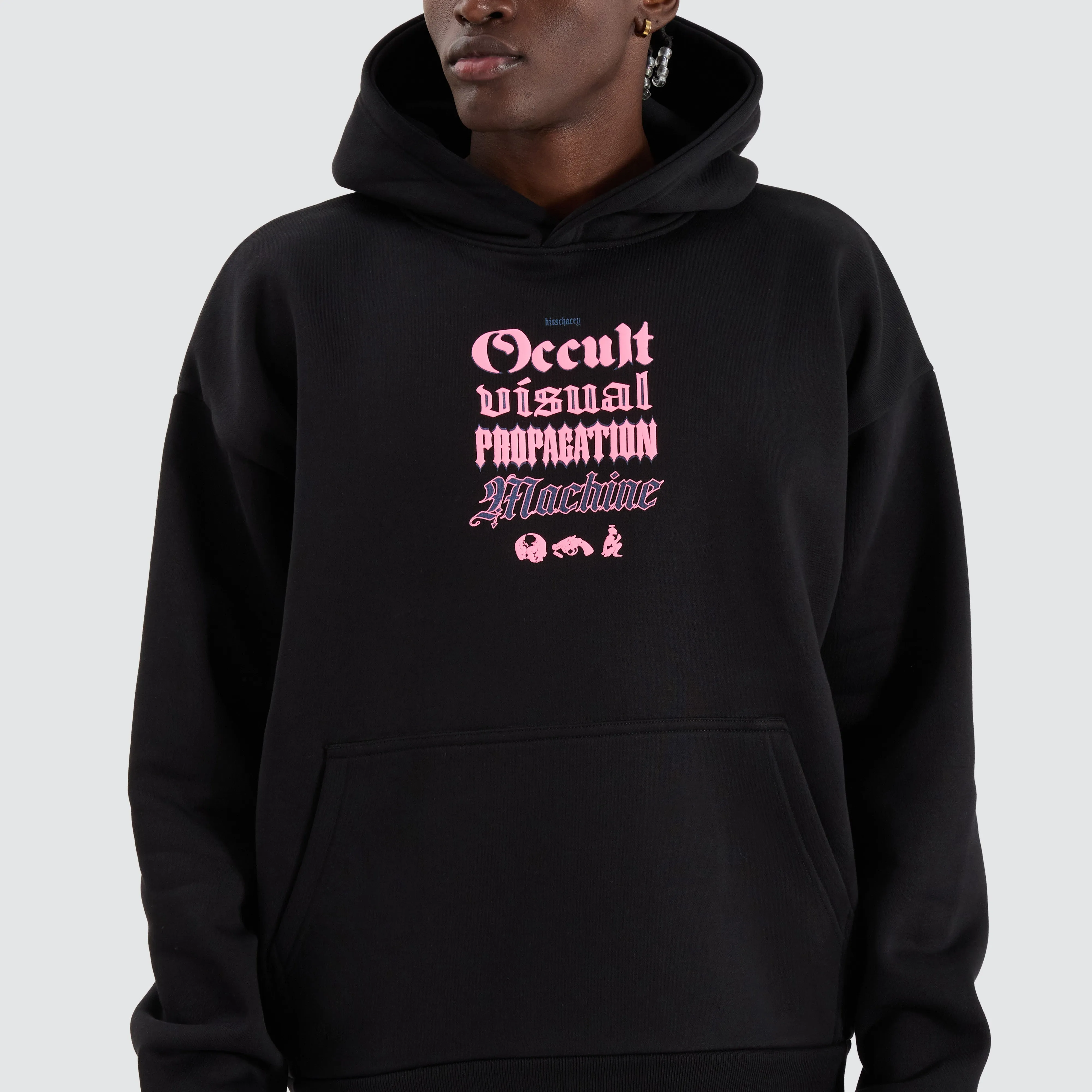 Occult Oversized Hoodie Jet Black sold by Neverland product image thumbnail 5