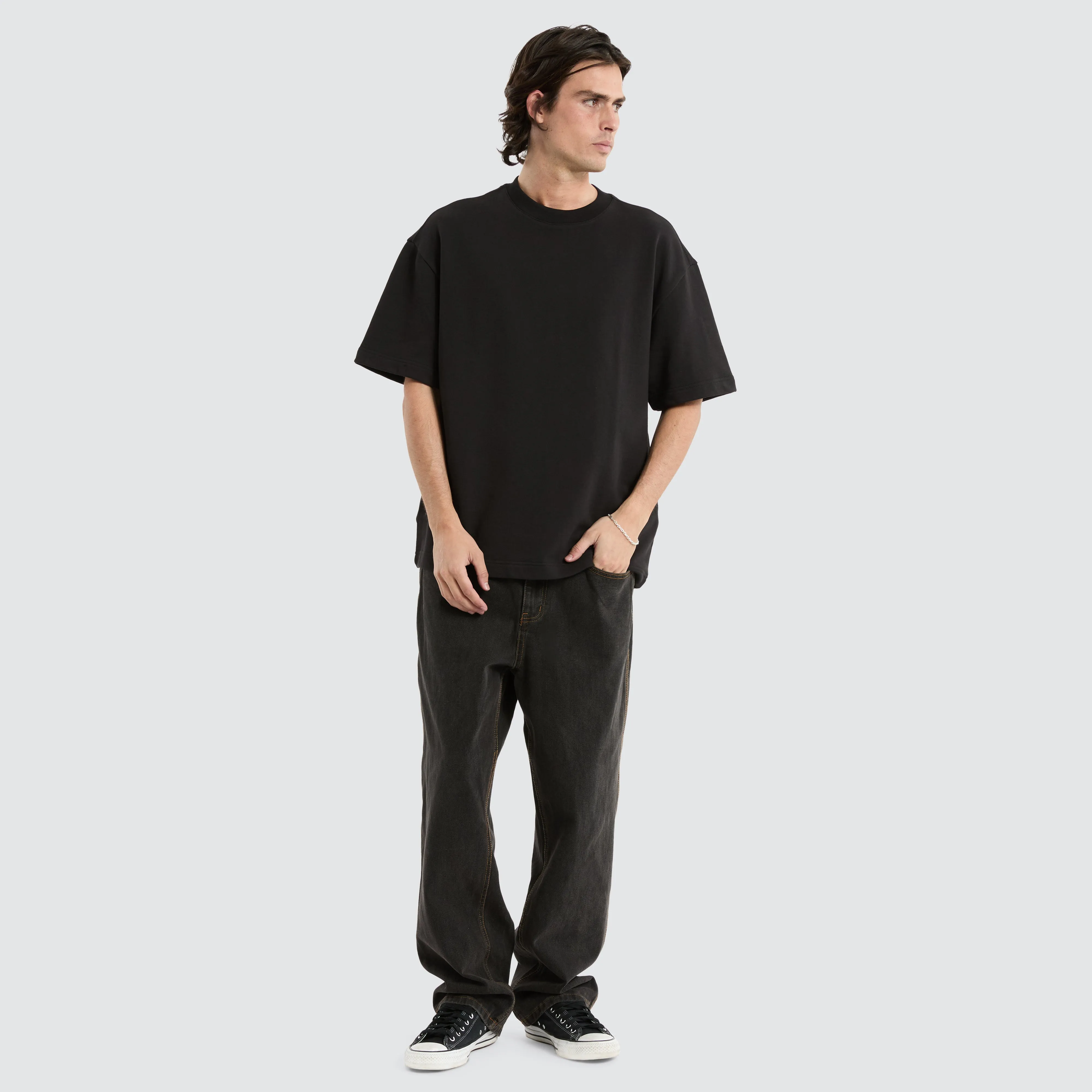 Cassius Loopback Street Tee Jet Black sold by Neverland product image thumbnail 3