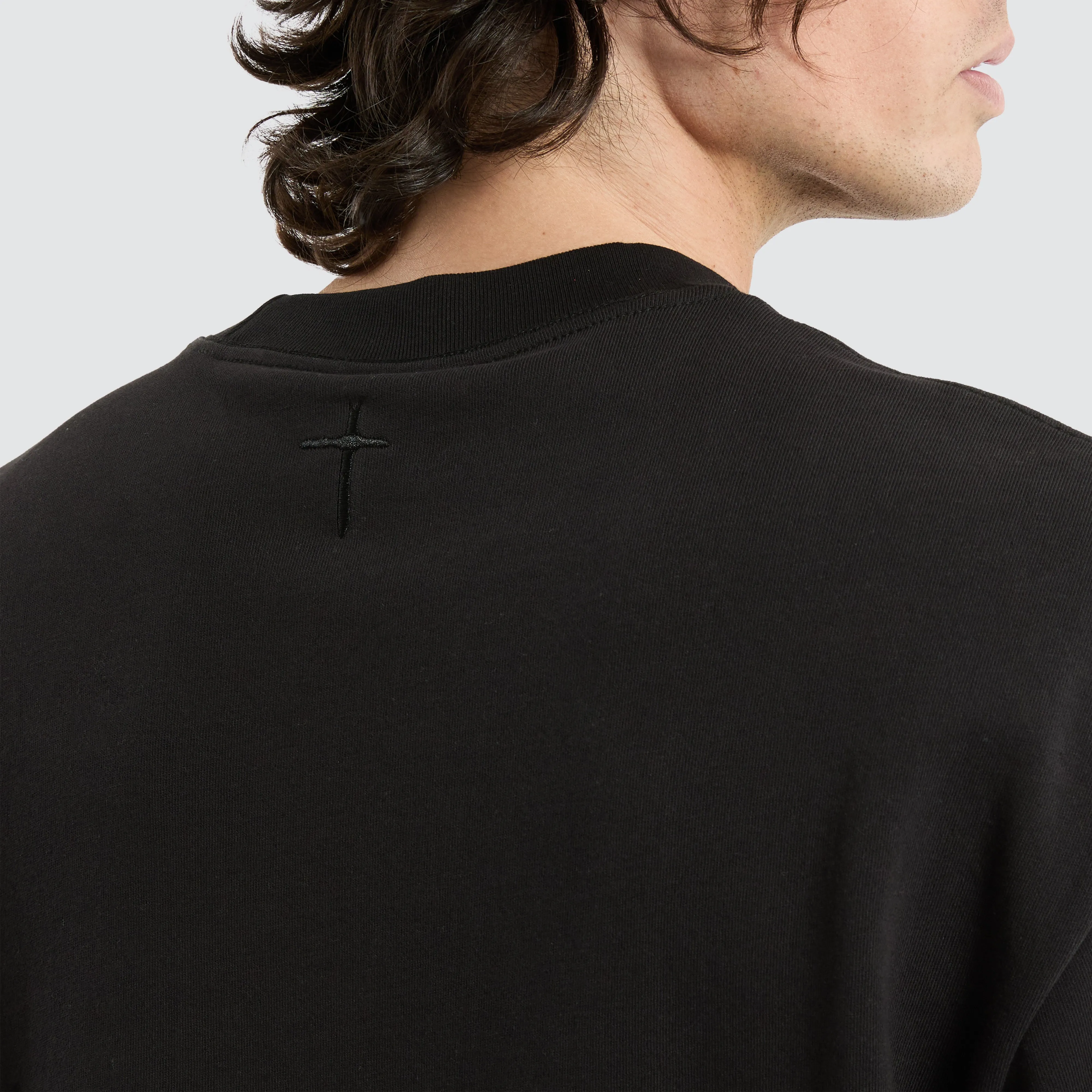 Cassius Loopback Street Tee Jet Black sold by Neverland product image thumbnail 4