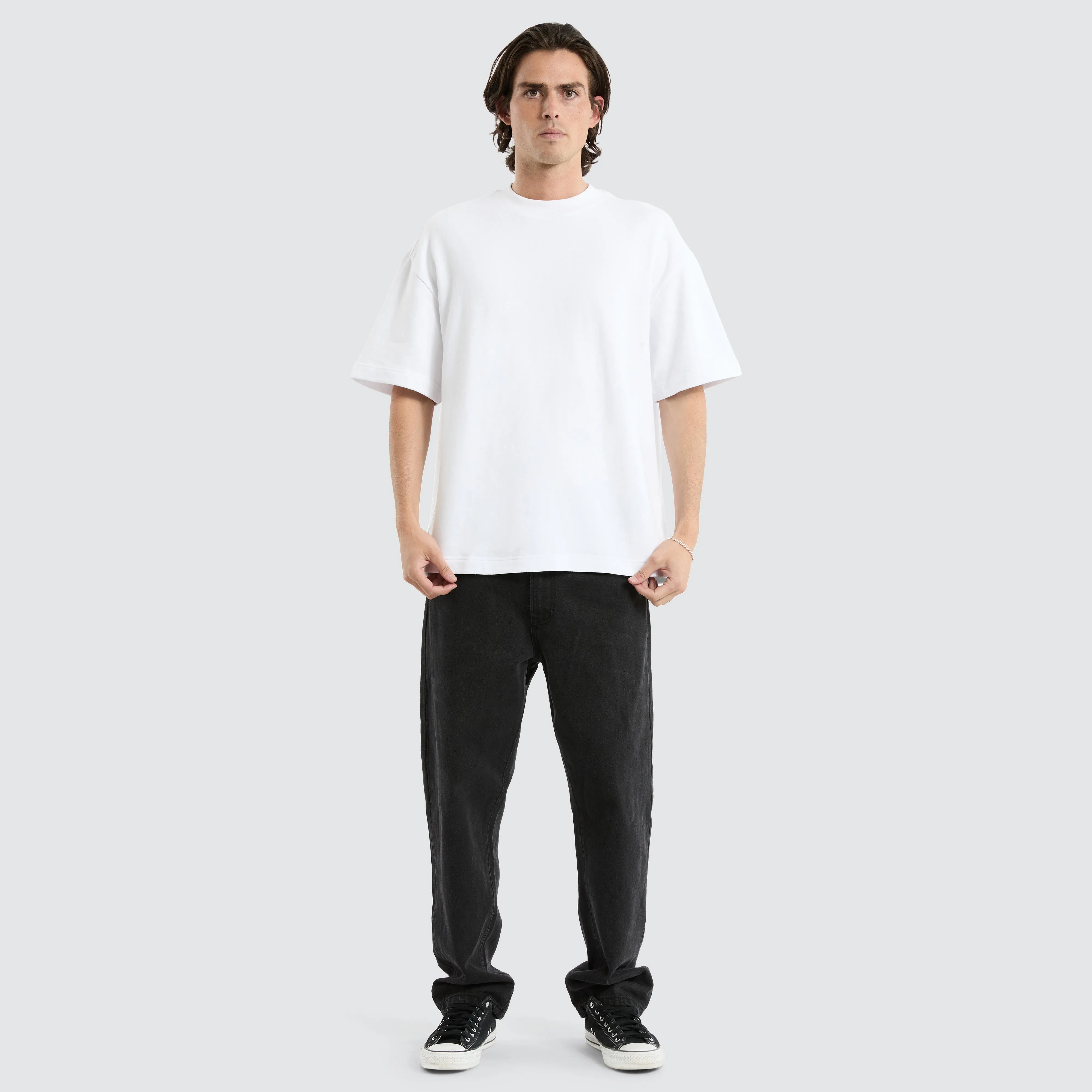 Cassius Loopback Street Tee Optical White sold by Neverland product image thumbnail 3