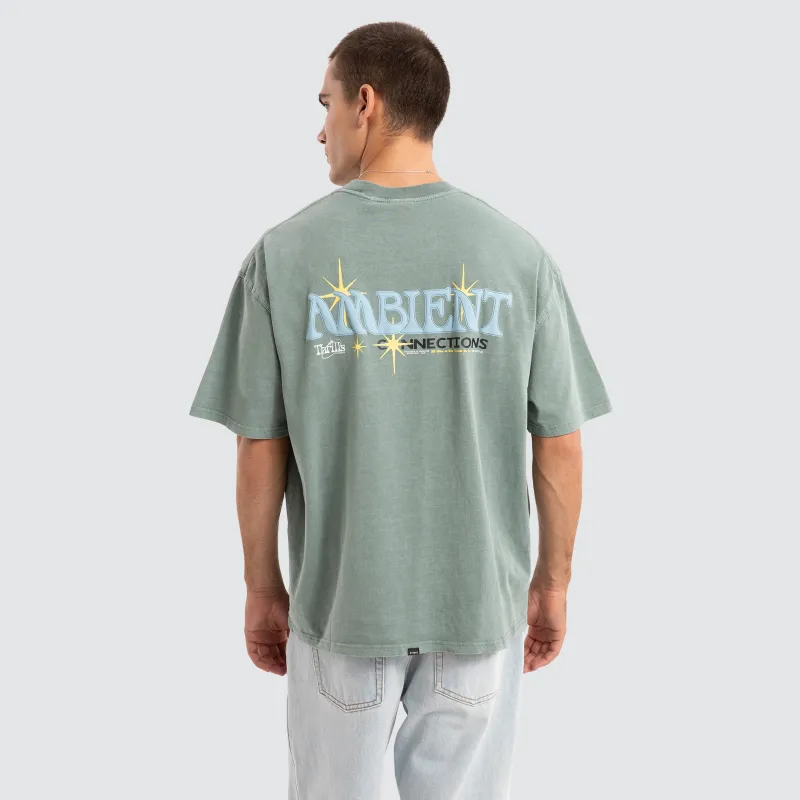 Ambient Connections Oversized Tee Green sold by Neverland