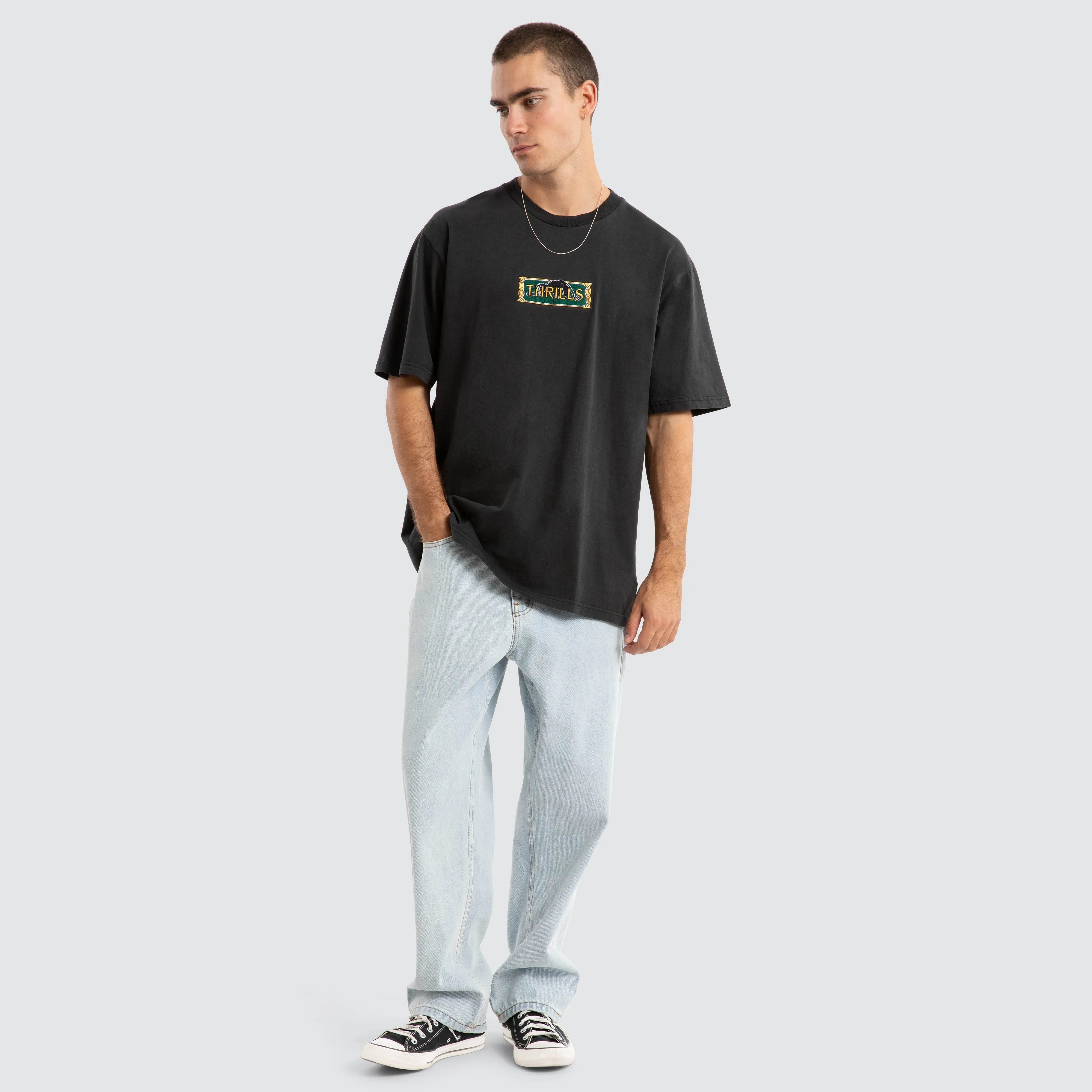 Behind It All Oversized Tee Black sold by Neverland product image thumbnail 4