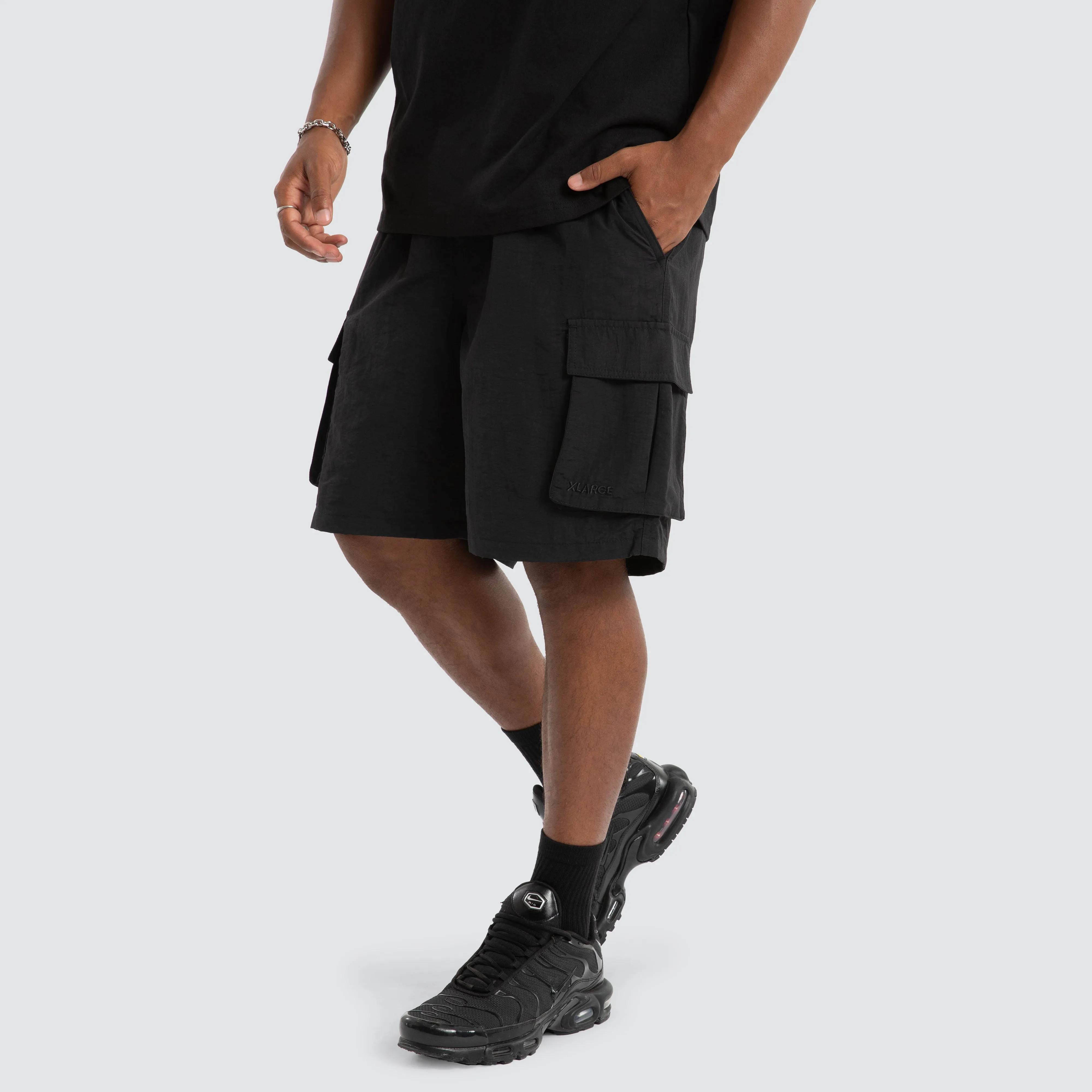 91 Nylon Cargo Short Black sold by Neverland product image thumbnail 4
