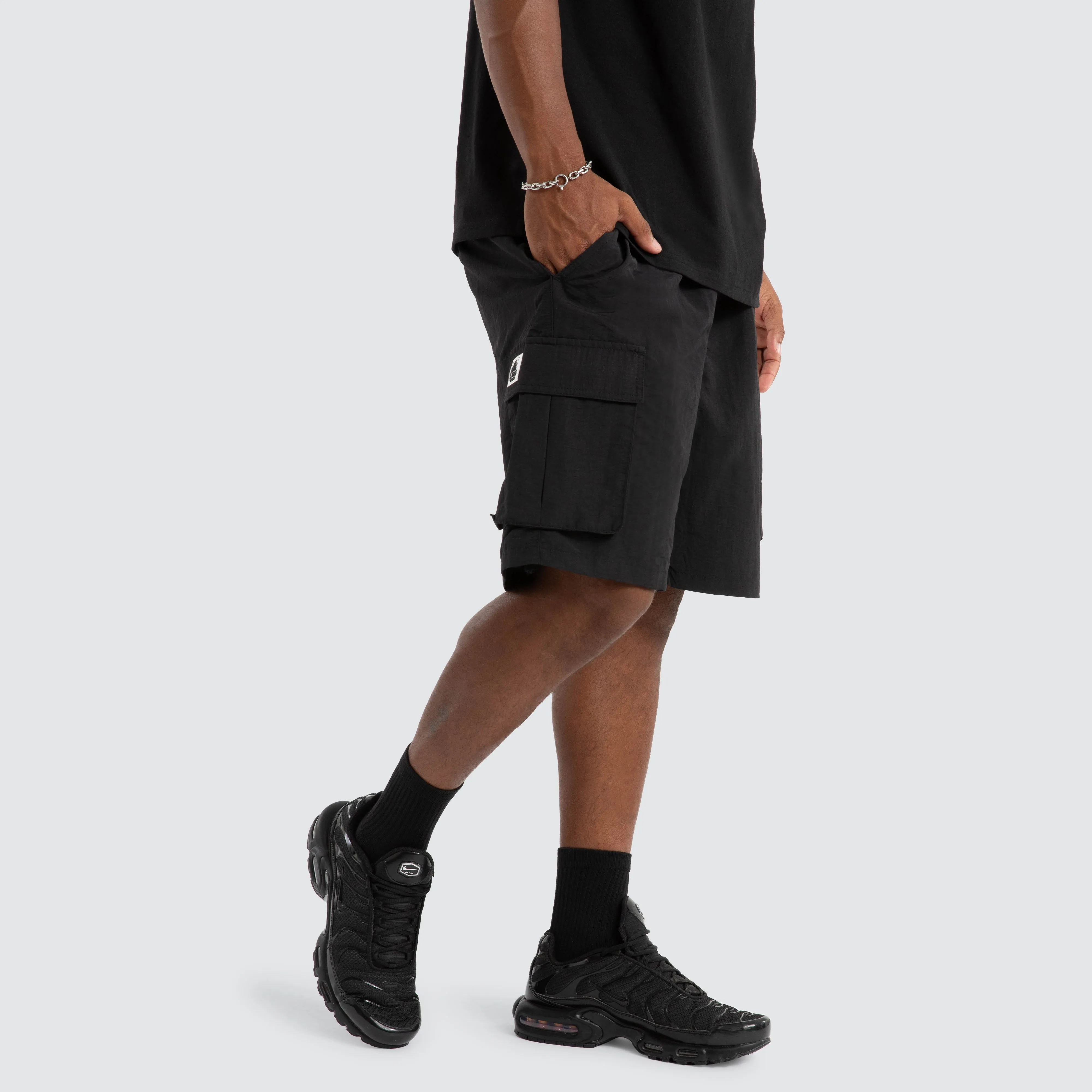 91 Nylon Cargo Short Black sold by Neverland product image thumbnail 5