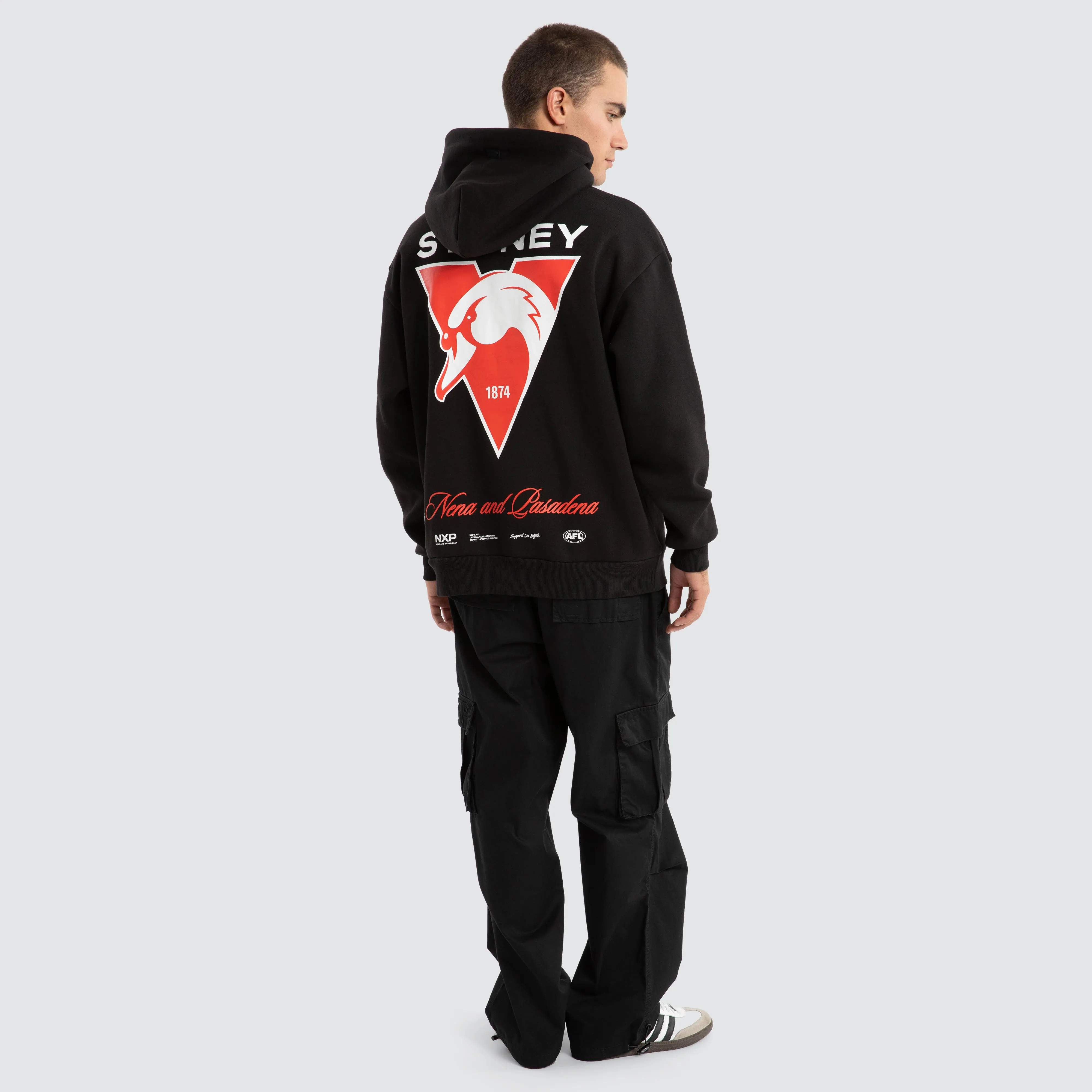 Sydney Swans AFL Season Hoodie Jet Black sold by Neverland product image thumbnail 5