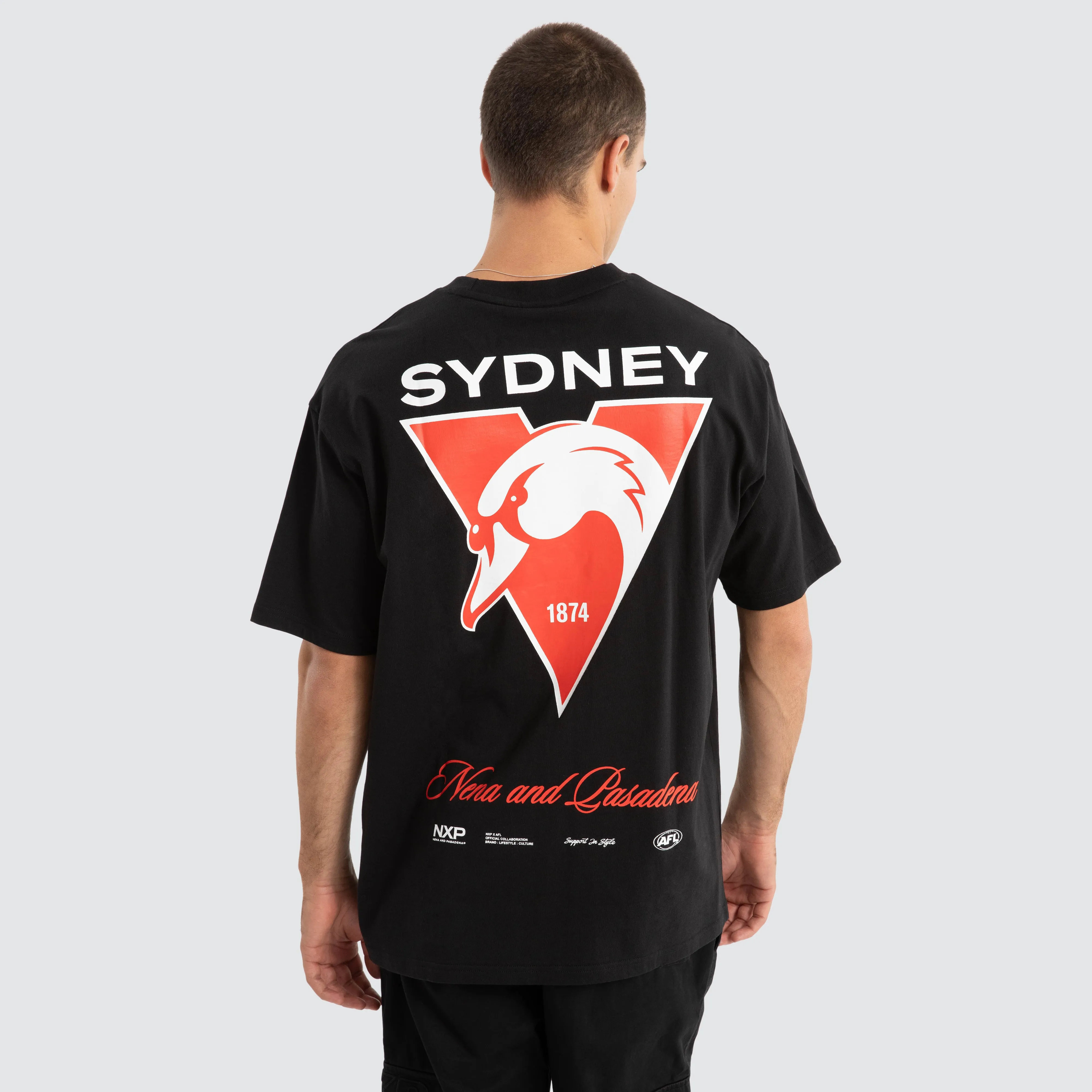 Sydney Swans AFL Season Tee Jet Black sold by Neverland