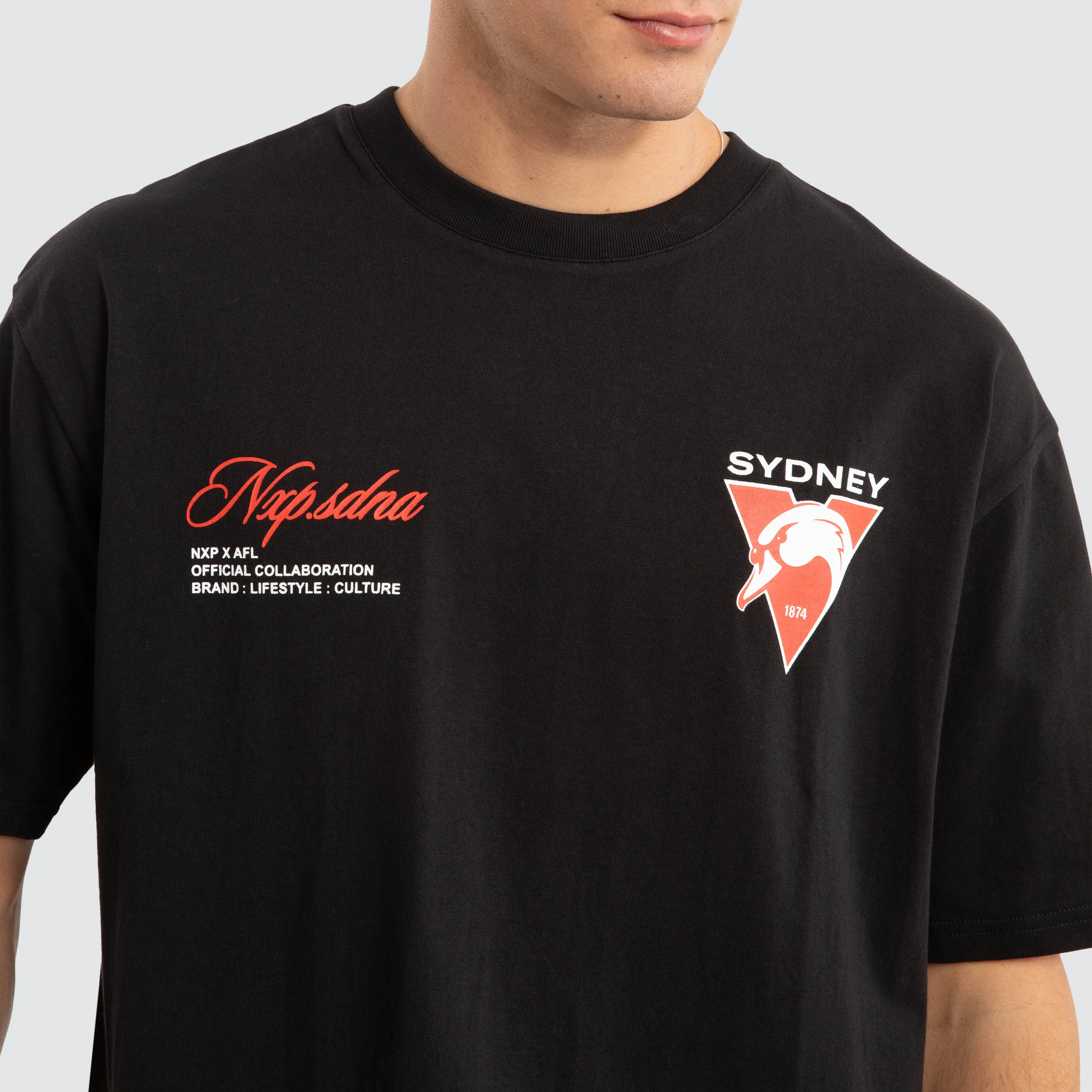 Sydney Swans AFL Season Tee Jet Black sold by Neverland product image thumbnail 4