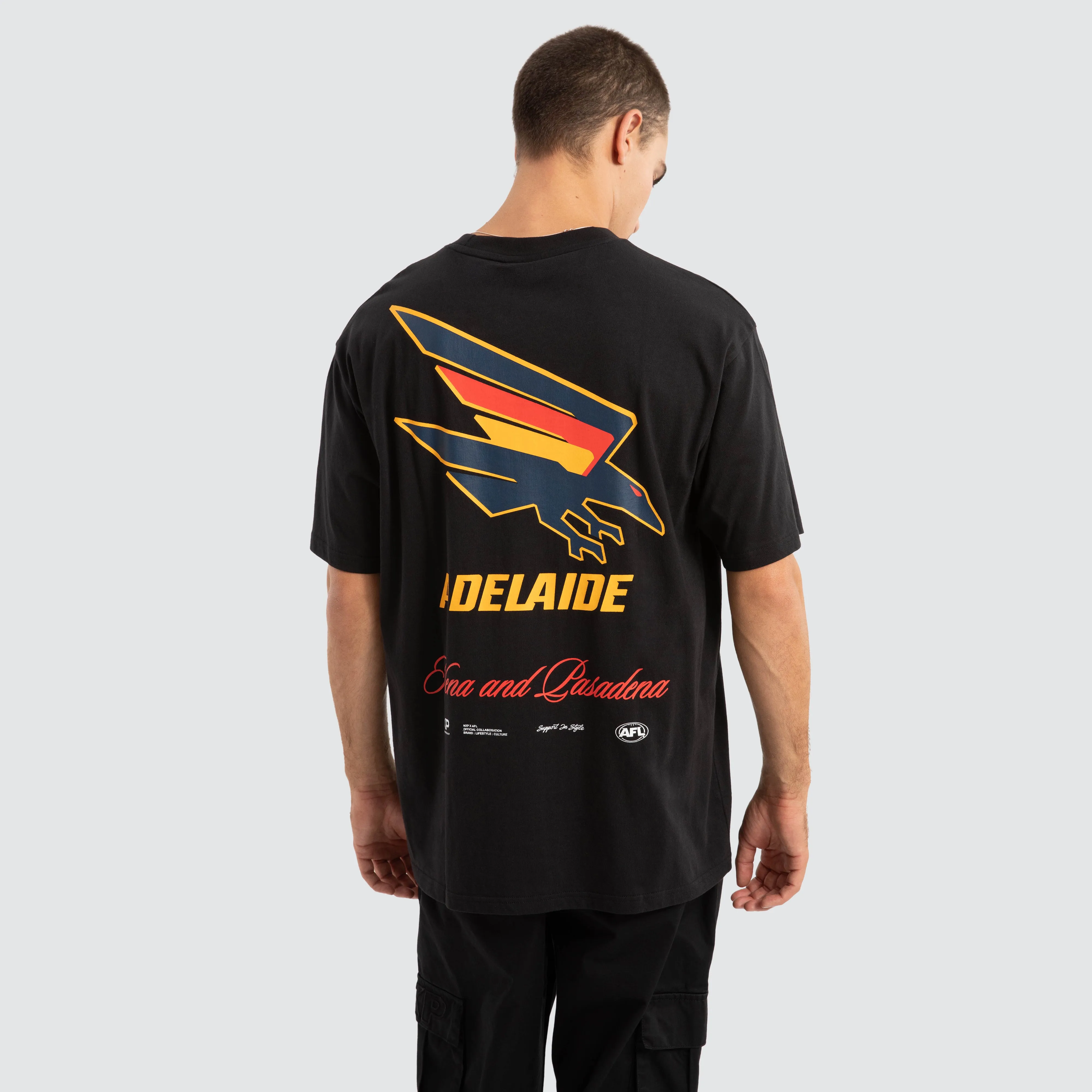 Adelaide Crows AFL Season Tee Jet Black sold by Neverland