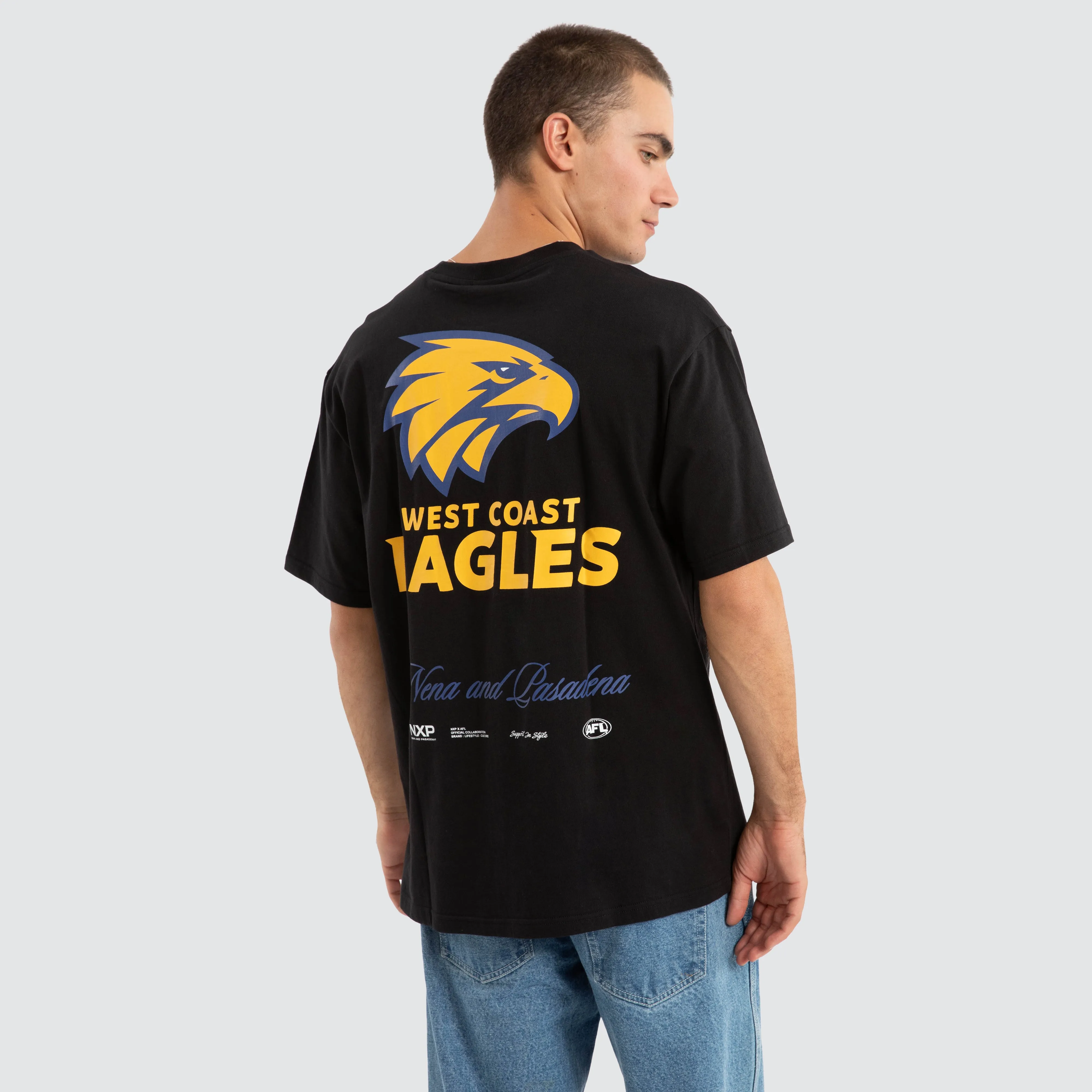 West Coast Eagles AFL Season Tee Jet Black sold by Neverland