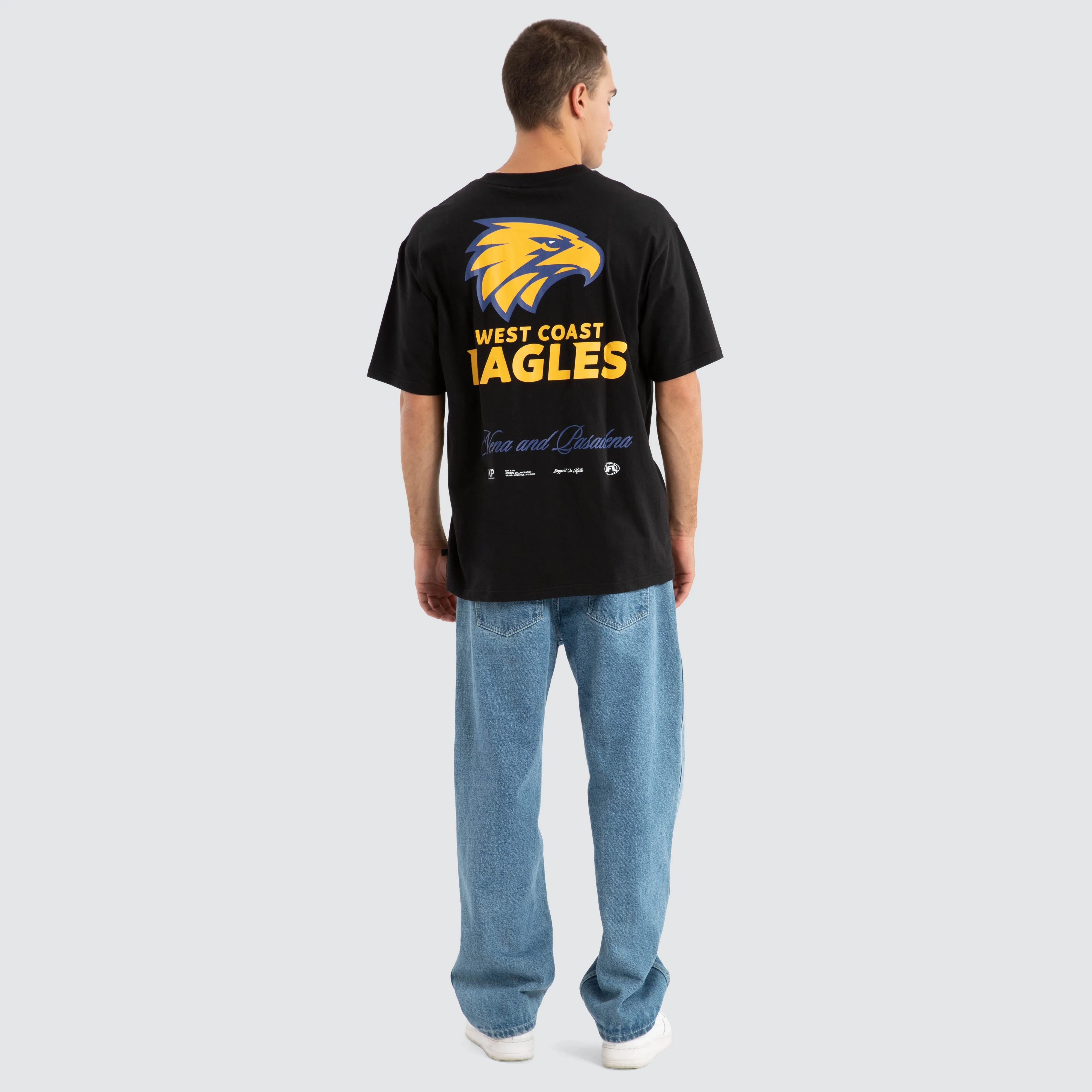 West Coast Eagles AFL Season Tee Jet Black sold by Neverland product image thumbnail 3