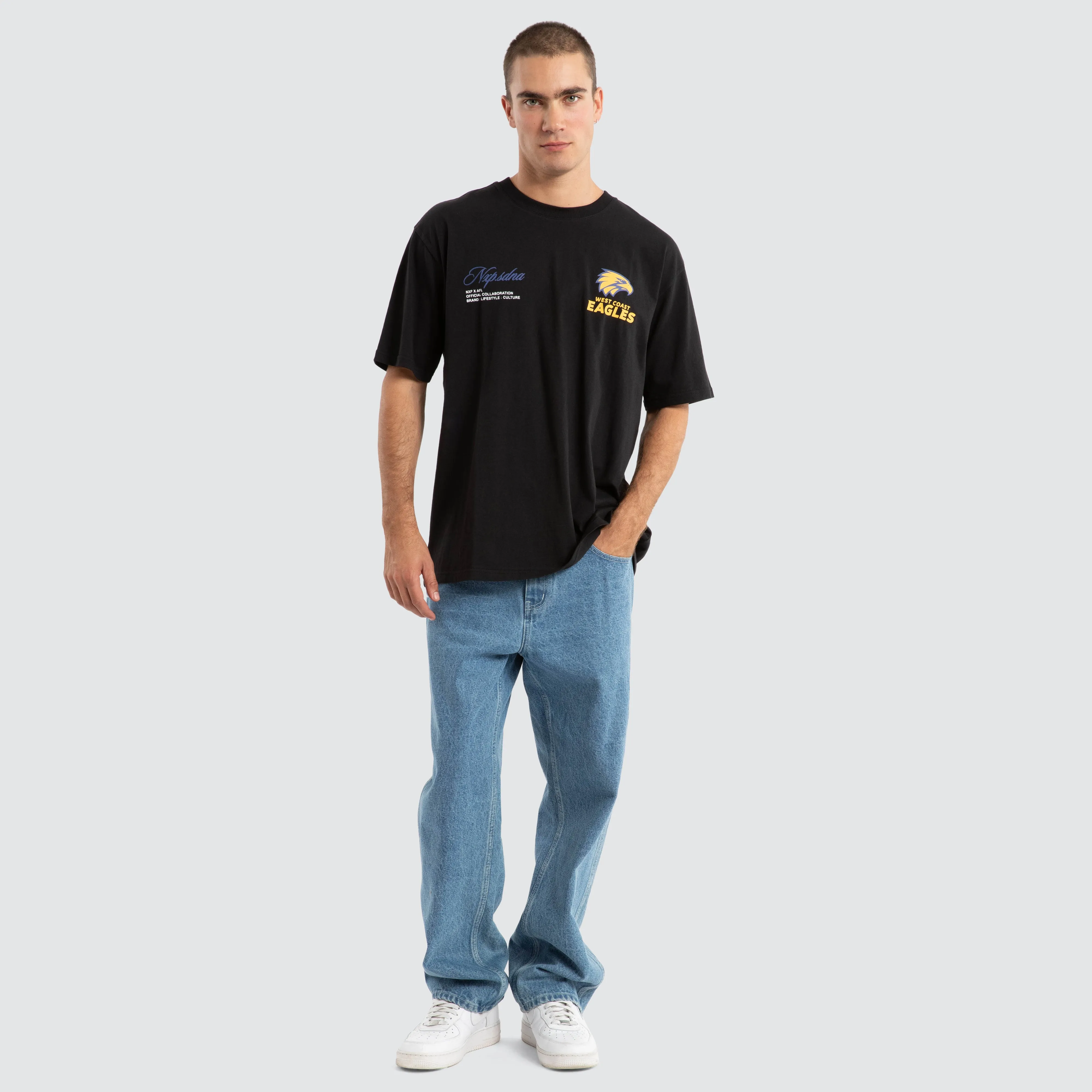 West Coast Eagles AFL Season Tee Jet Black sold by Neverland product image thumbnail 4