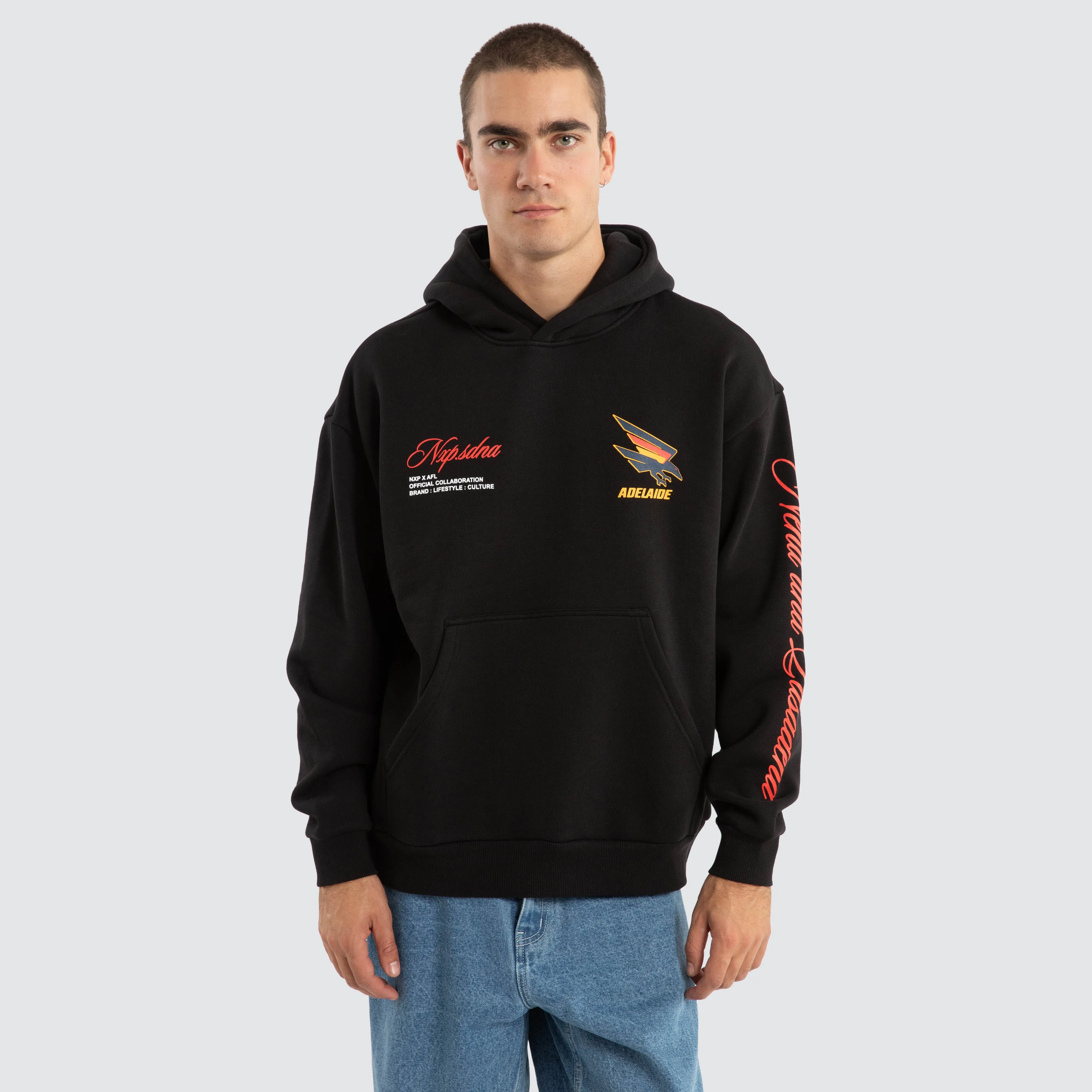 Adelaide Crows AFL Season Hoodie Jet Black sold by Neverland product image thumbnail 2