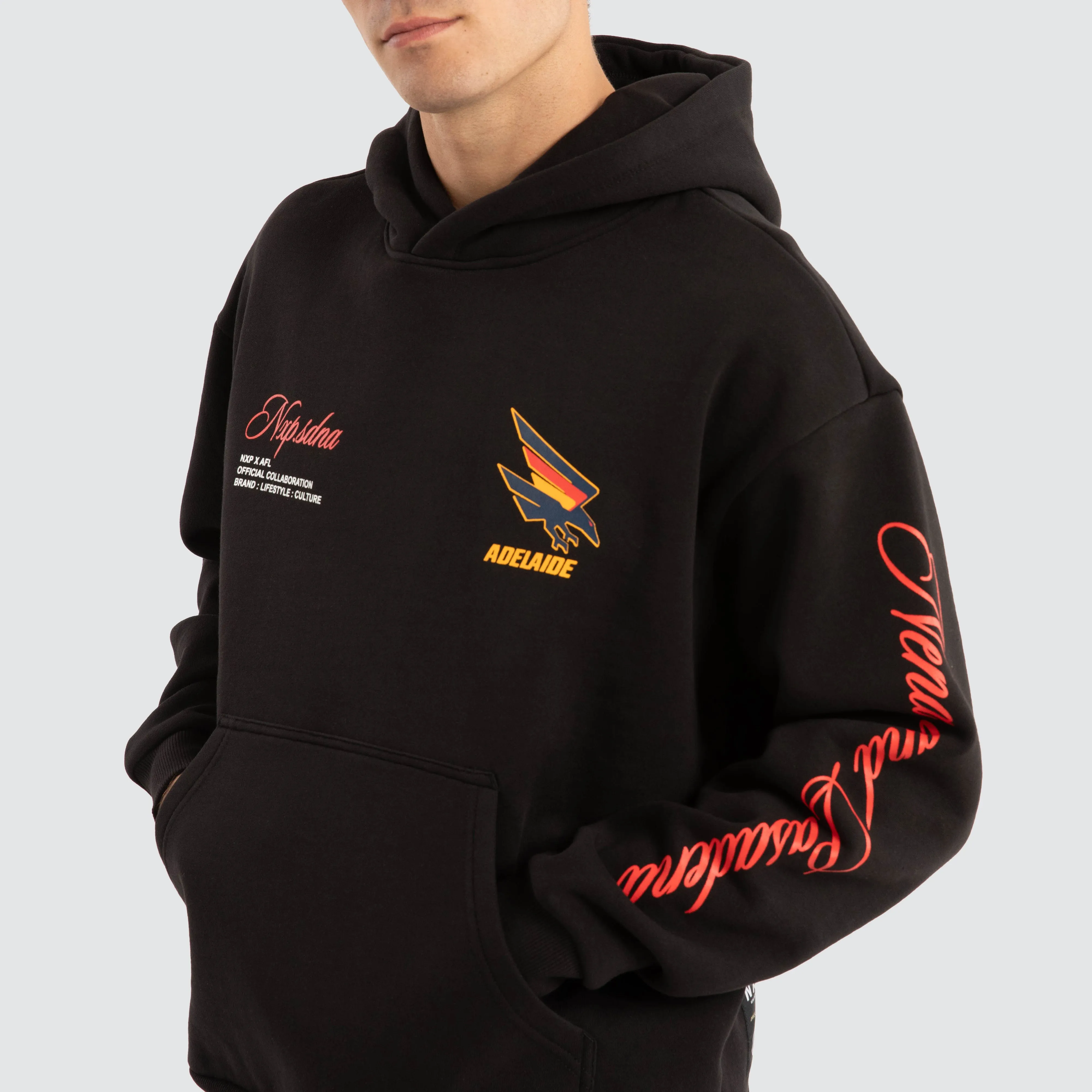 Adelaide Crows AFL Season Hoodie Jet Black sold by Neverland product image thumbnail 4