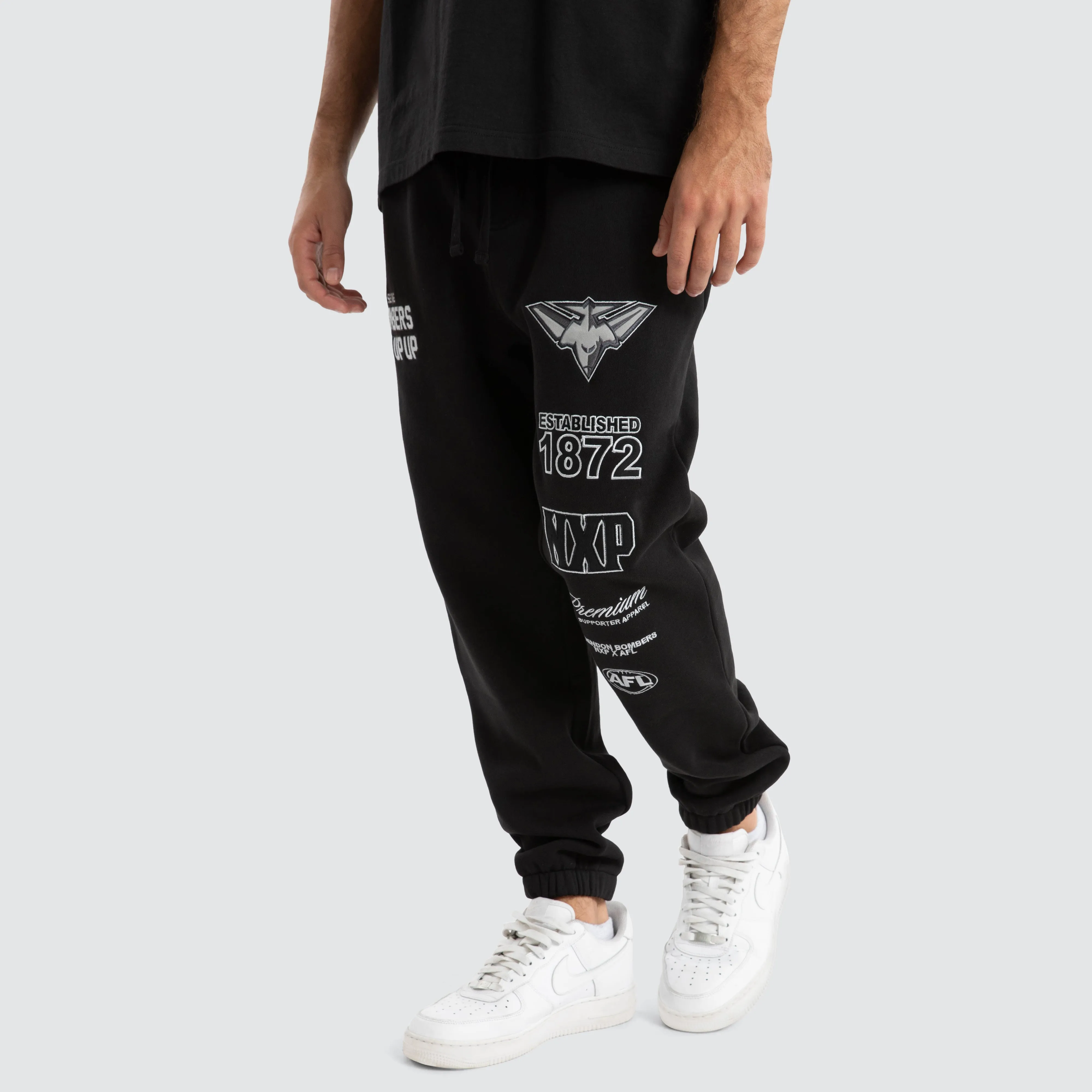 Essendon Bombers AFL Mono Trackpants Jet Black sold by Neverland product image thumbnail 4