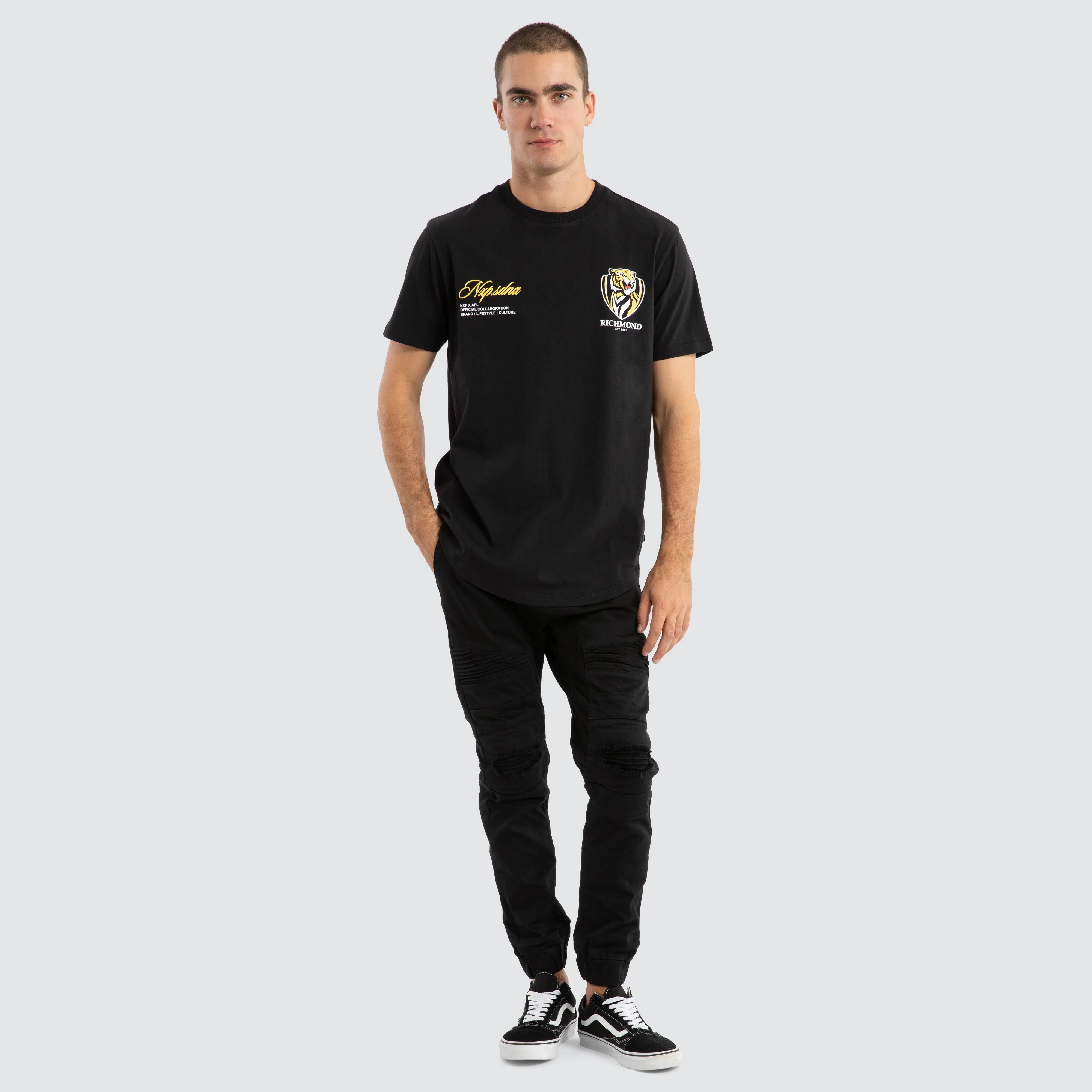 Richmond Tigers AFL Prime Tee Jet Black sold by Neverland product image thumbnail 3