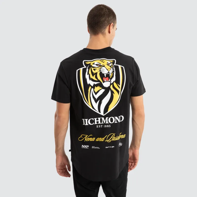 Richmond Tigers AFL Prime Tee Jet Black sold by Neverland