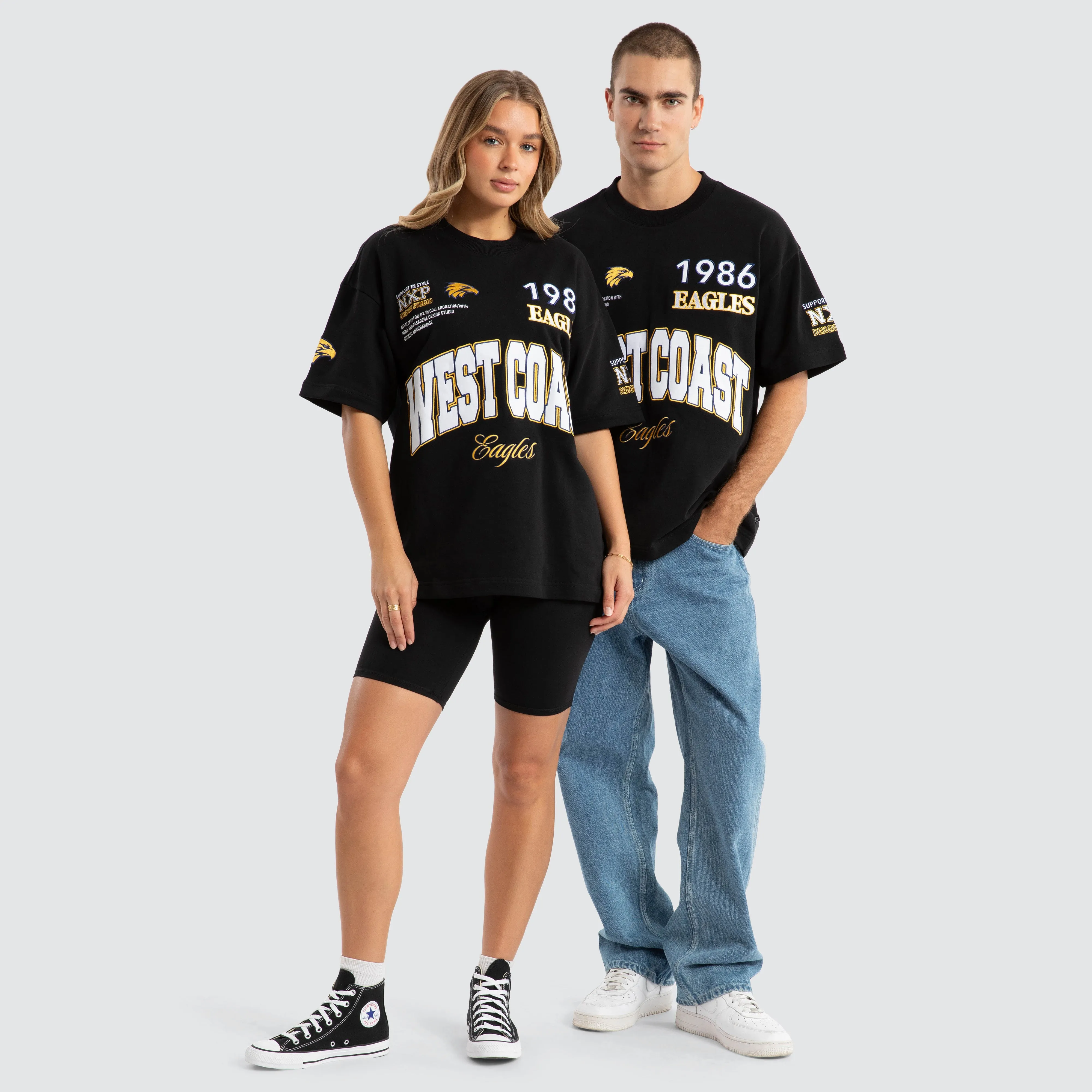 West Coast Eagles AFL Academy Tee Jet Black sold by Neverland product image thumbnail 3