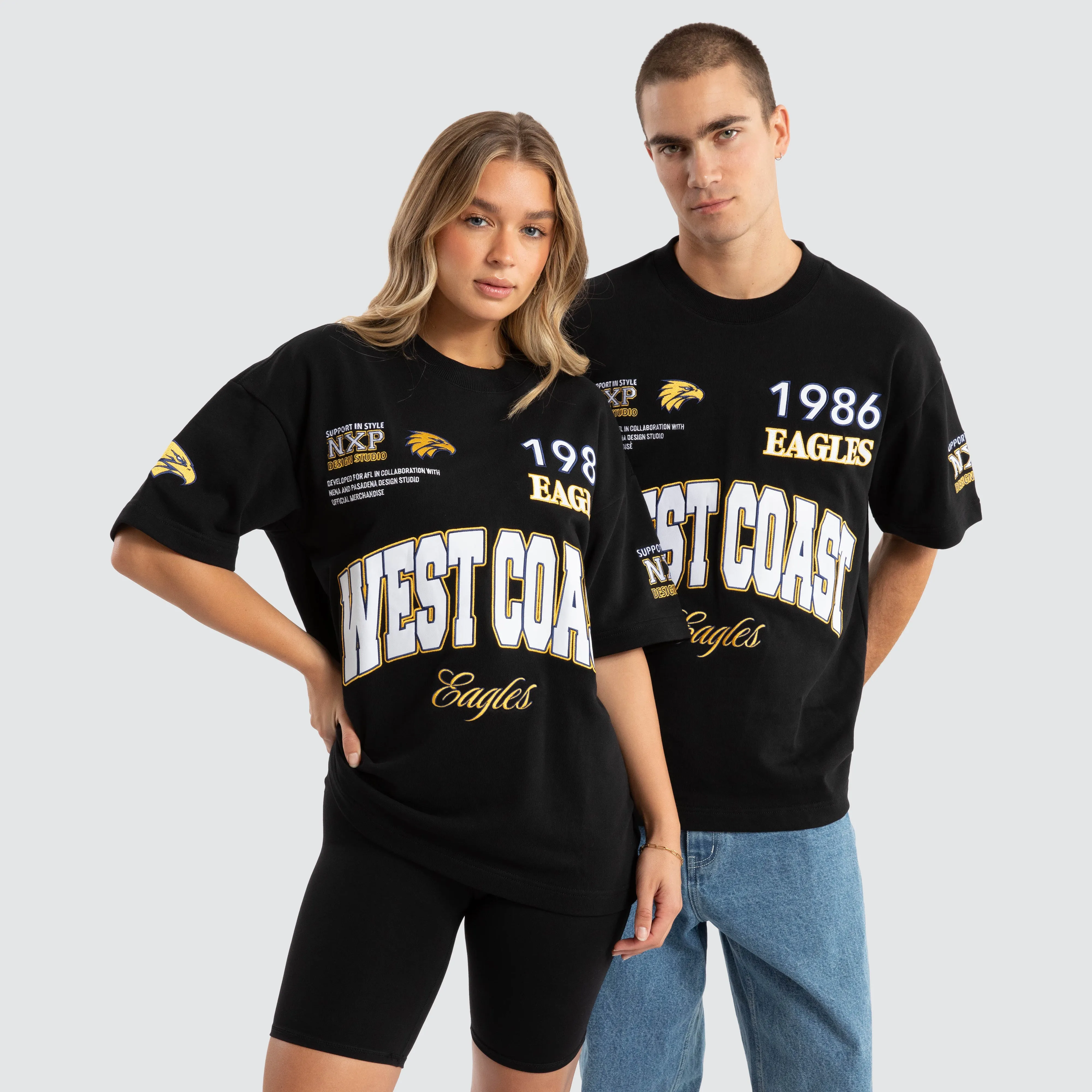 West Coast Eagles AFL Academy Tee Jet Black sold by Neverland