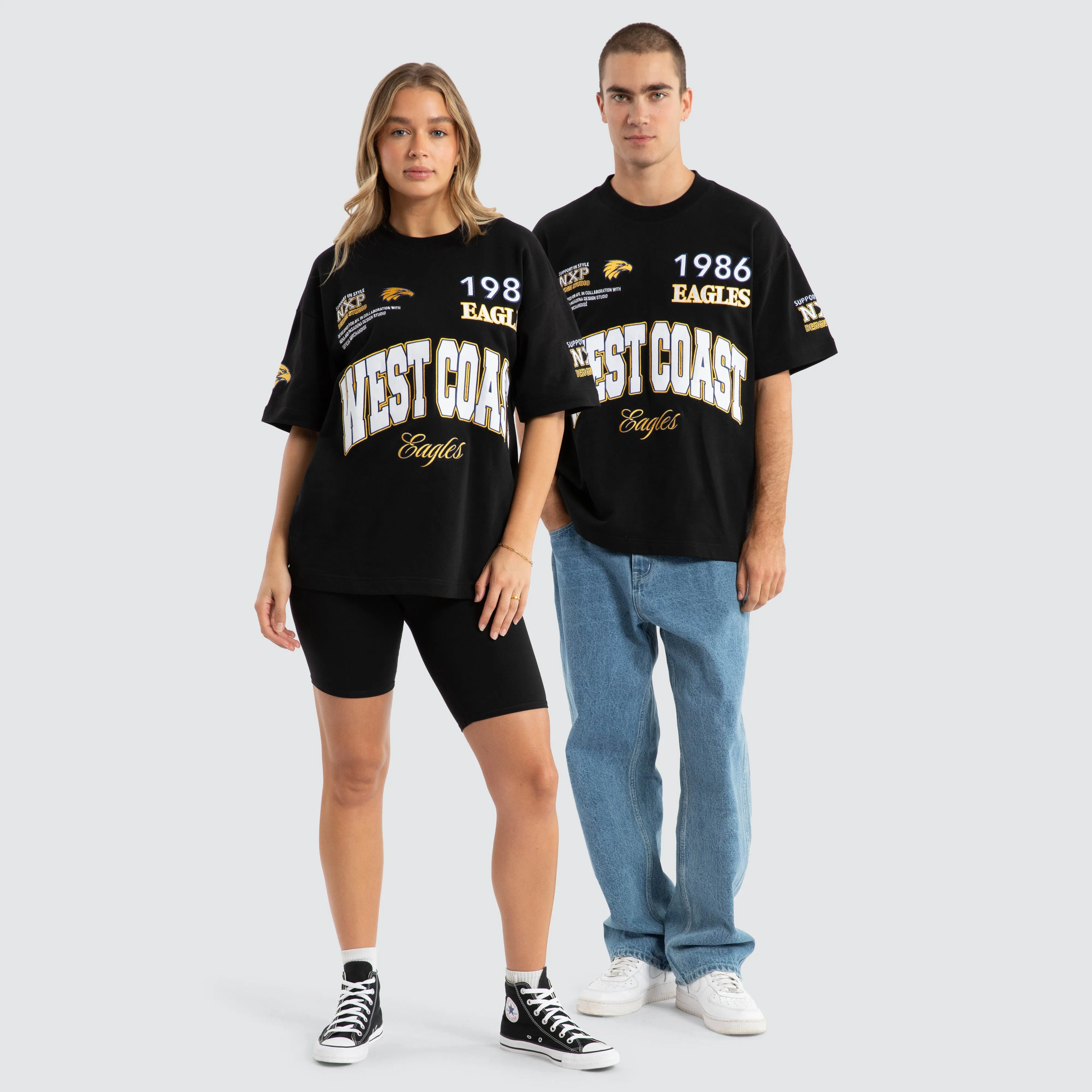 West Coast Eagles AFL Academy Tee Jet Black sold by Neverland product image thumbnail 2