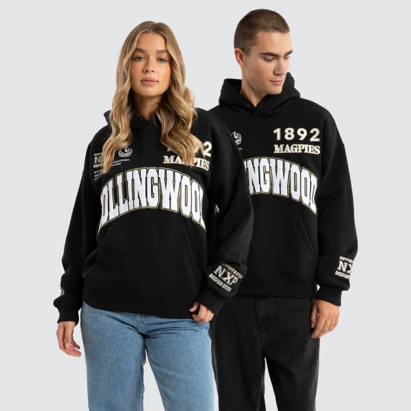 Collingwood Magpies AFL Academy Hoodie Jet Black sold by Neverland