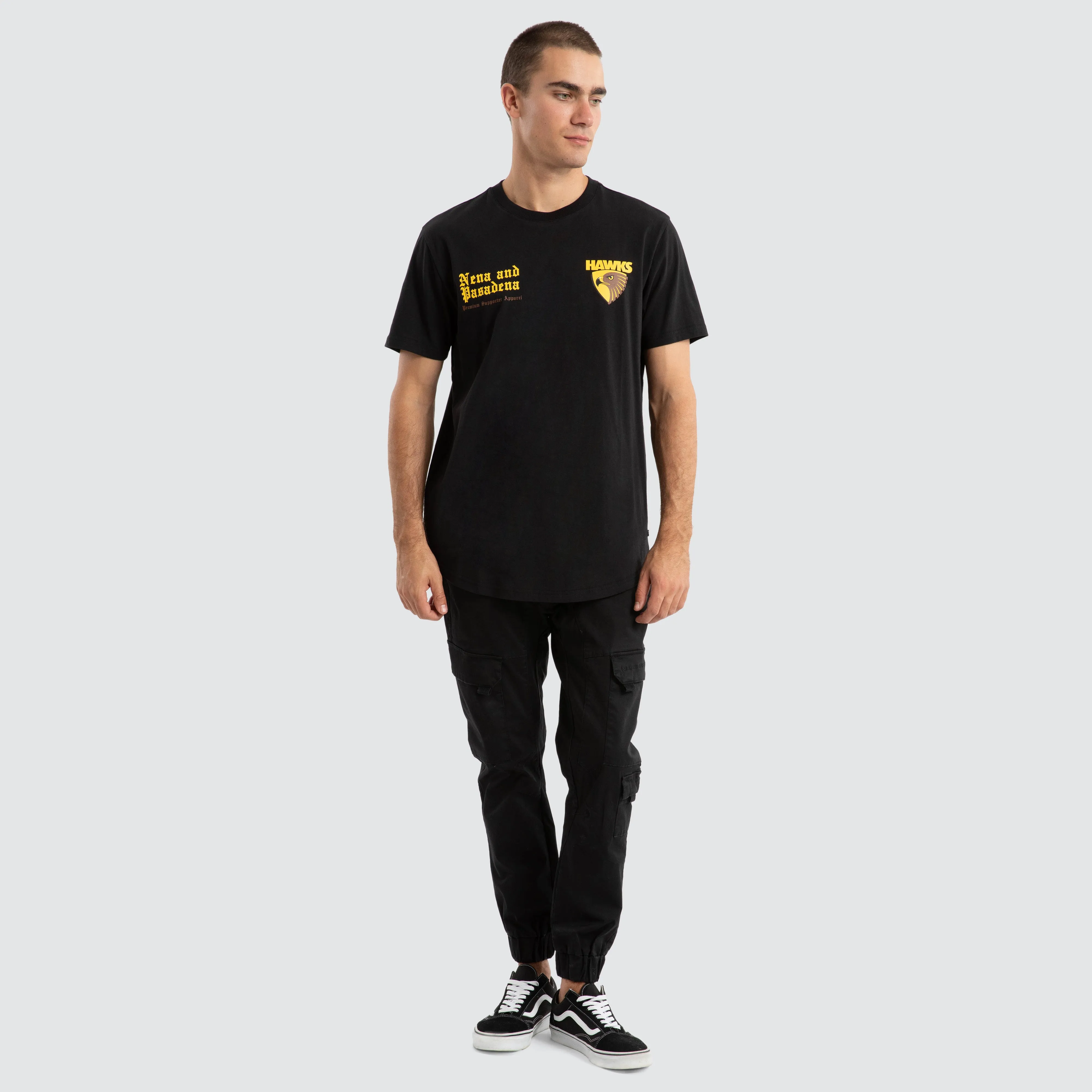 Hawthorn Hawks AFL Vert Tee Jet Black sold by Neverland product image thumbnail 3