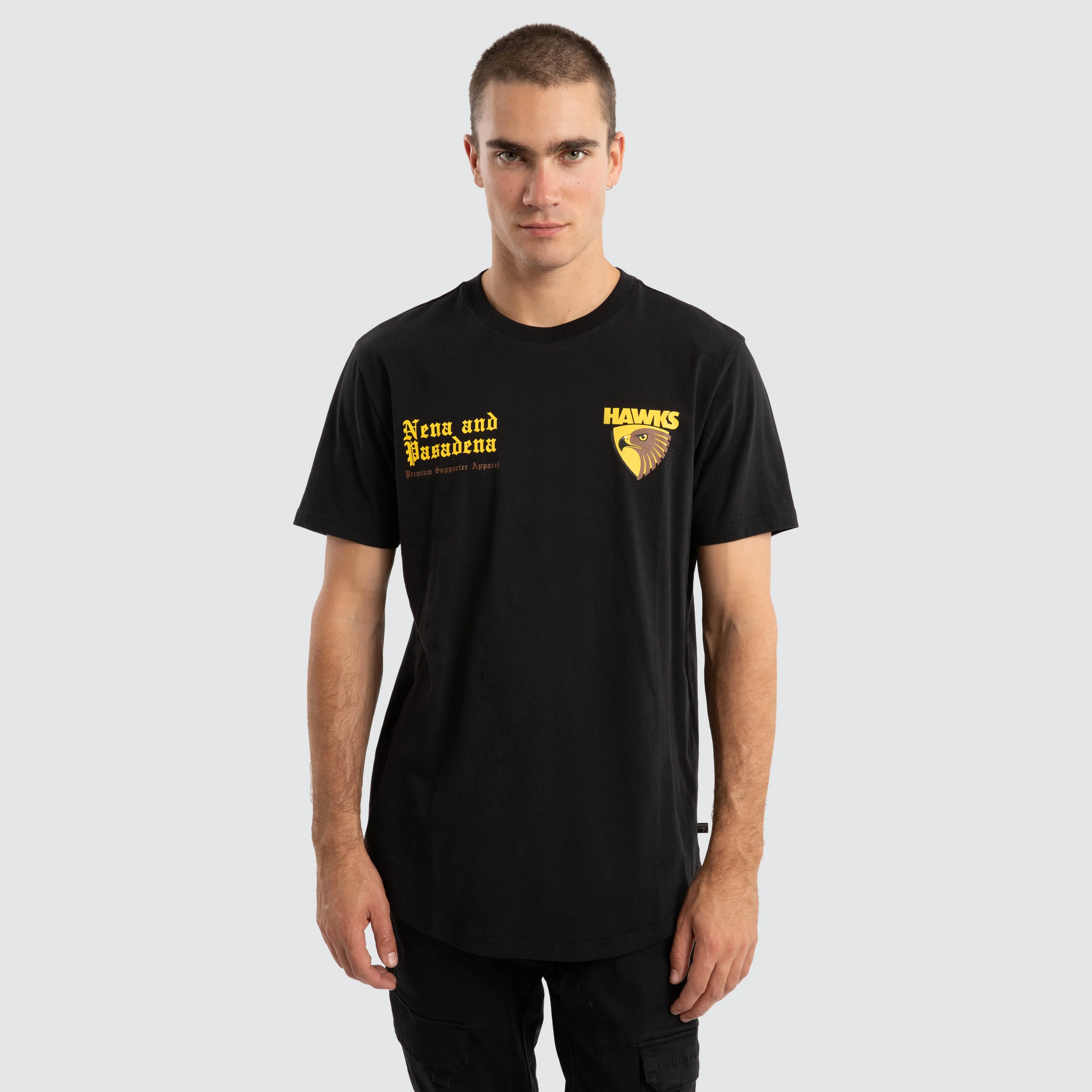 Hawthorn Hawks AFL Vert Tee Jet Black sold by Neverland product image thumbnail 2