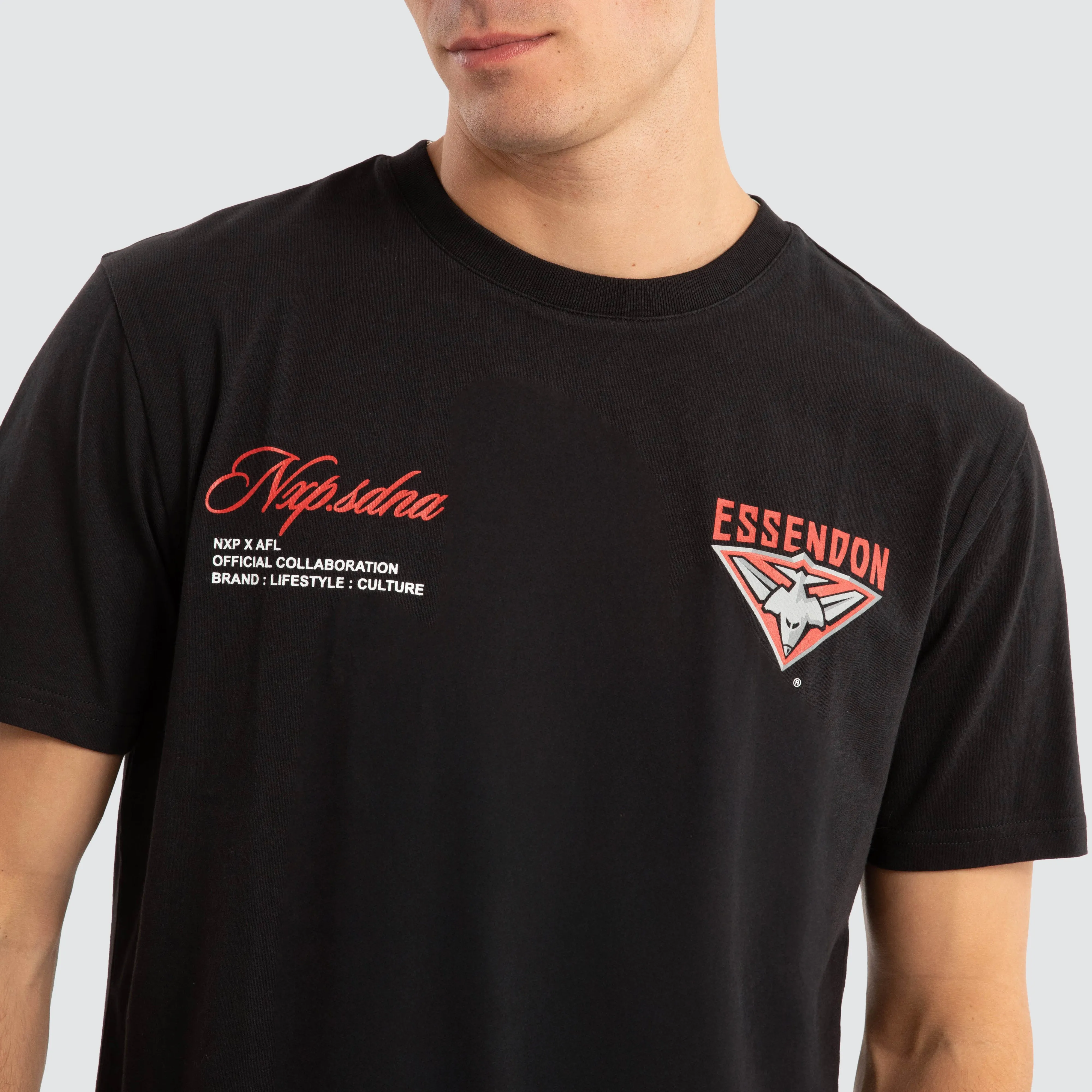 Essendon Bombers AFL Prime Tee Jet Black sold by Neverland product image thumbnail 4