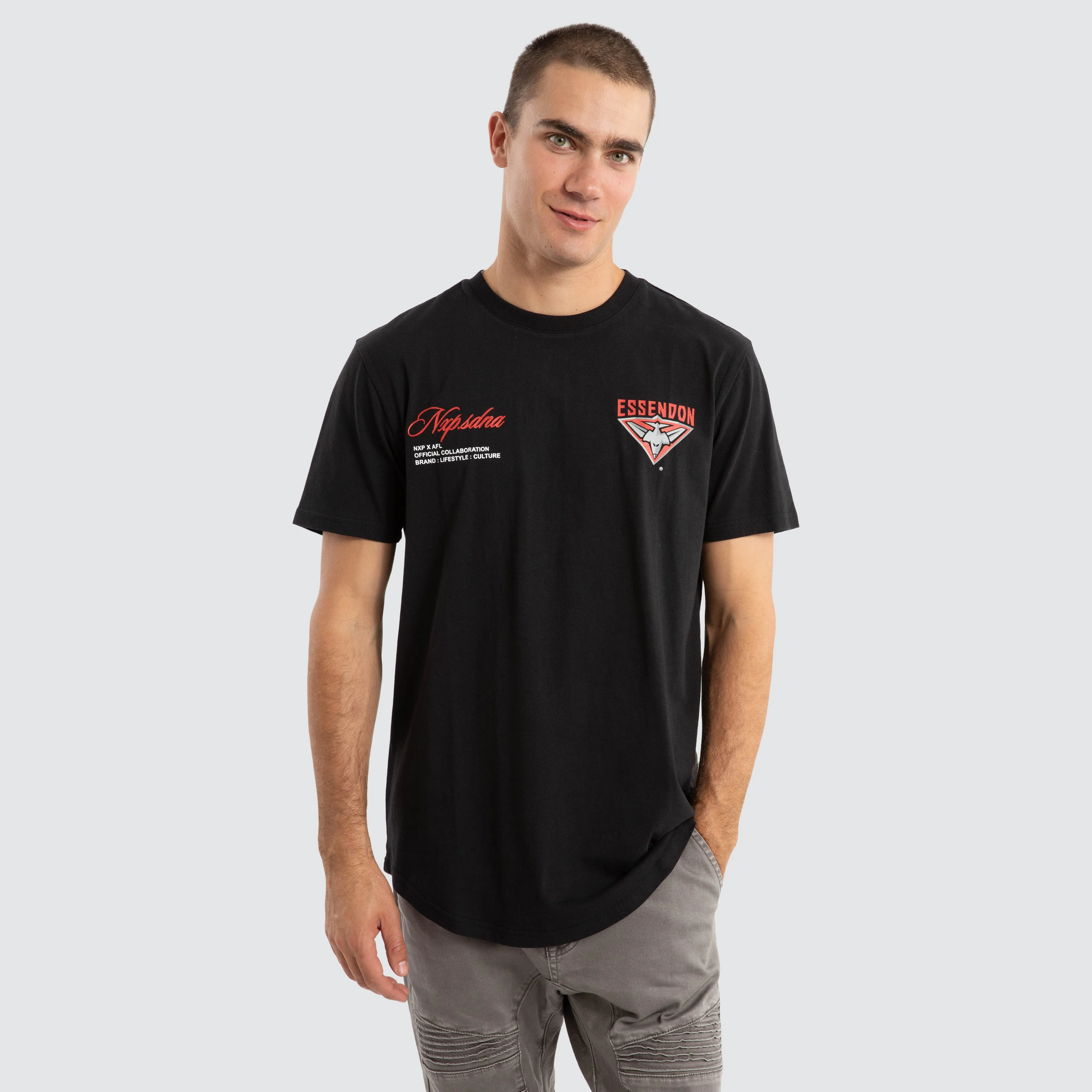 Essendon Bombers AFL Prime Tee Jet Black sold by Neverland product image thumbnail 2
