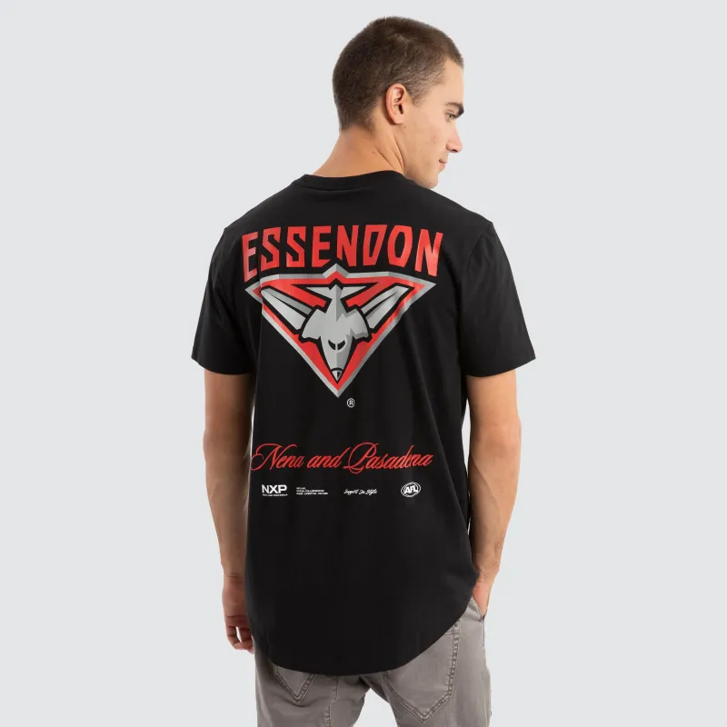 Essendon Bombers AFL Prime Tee Jet Black sold by Neverland