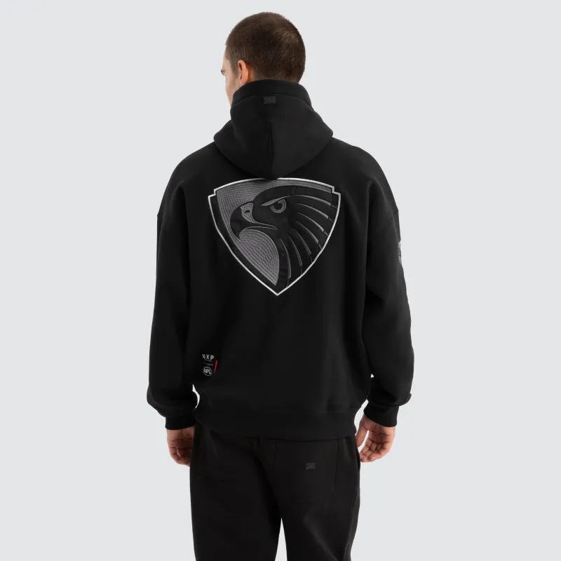 Hawthorn Hawks AFL Mono Hoodie Jet Black sold by Neverland