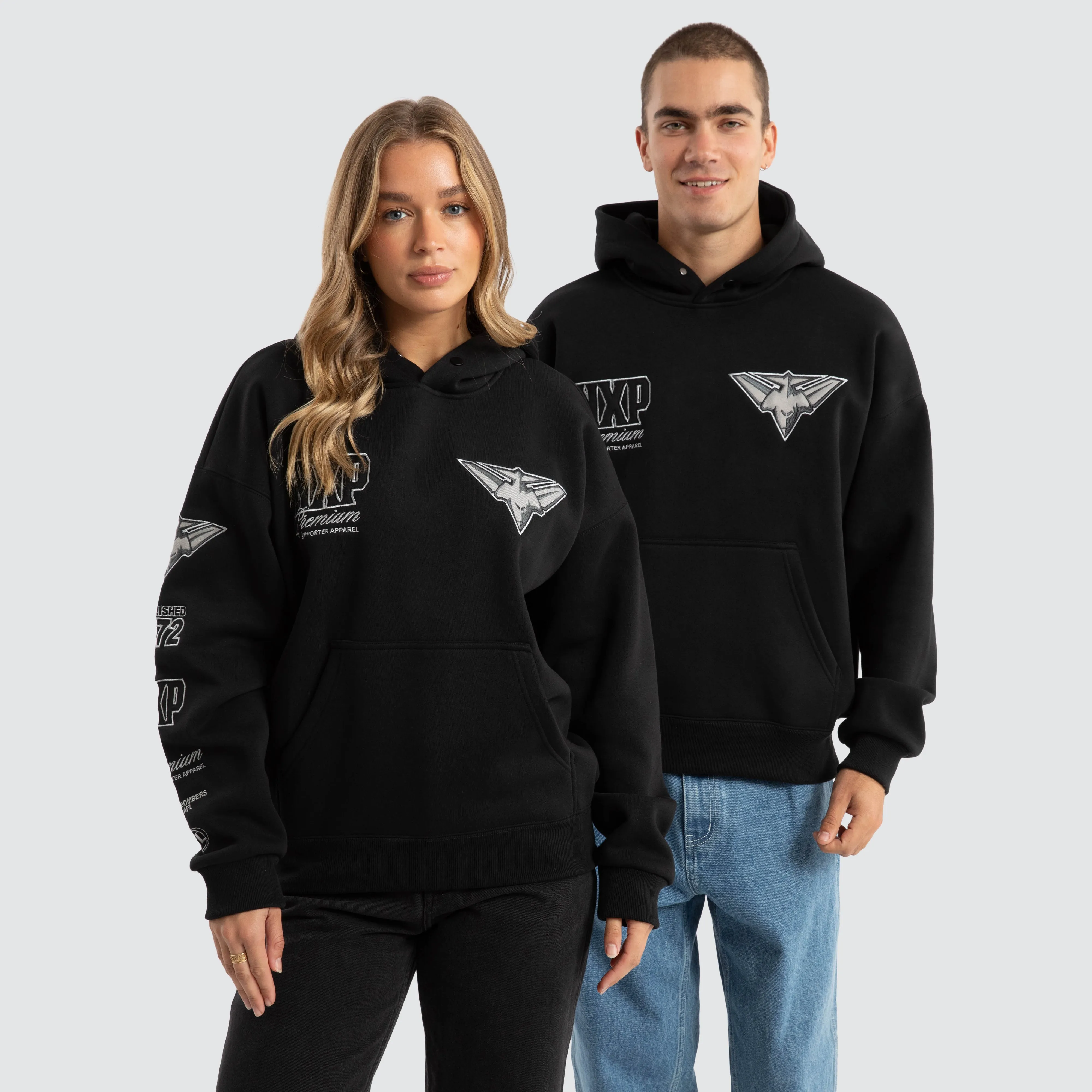 Essendon Bombers AFL Mono Hoodie Jet Black sold by Neverland product image thumbnail 2