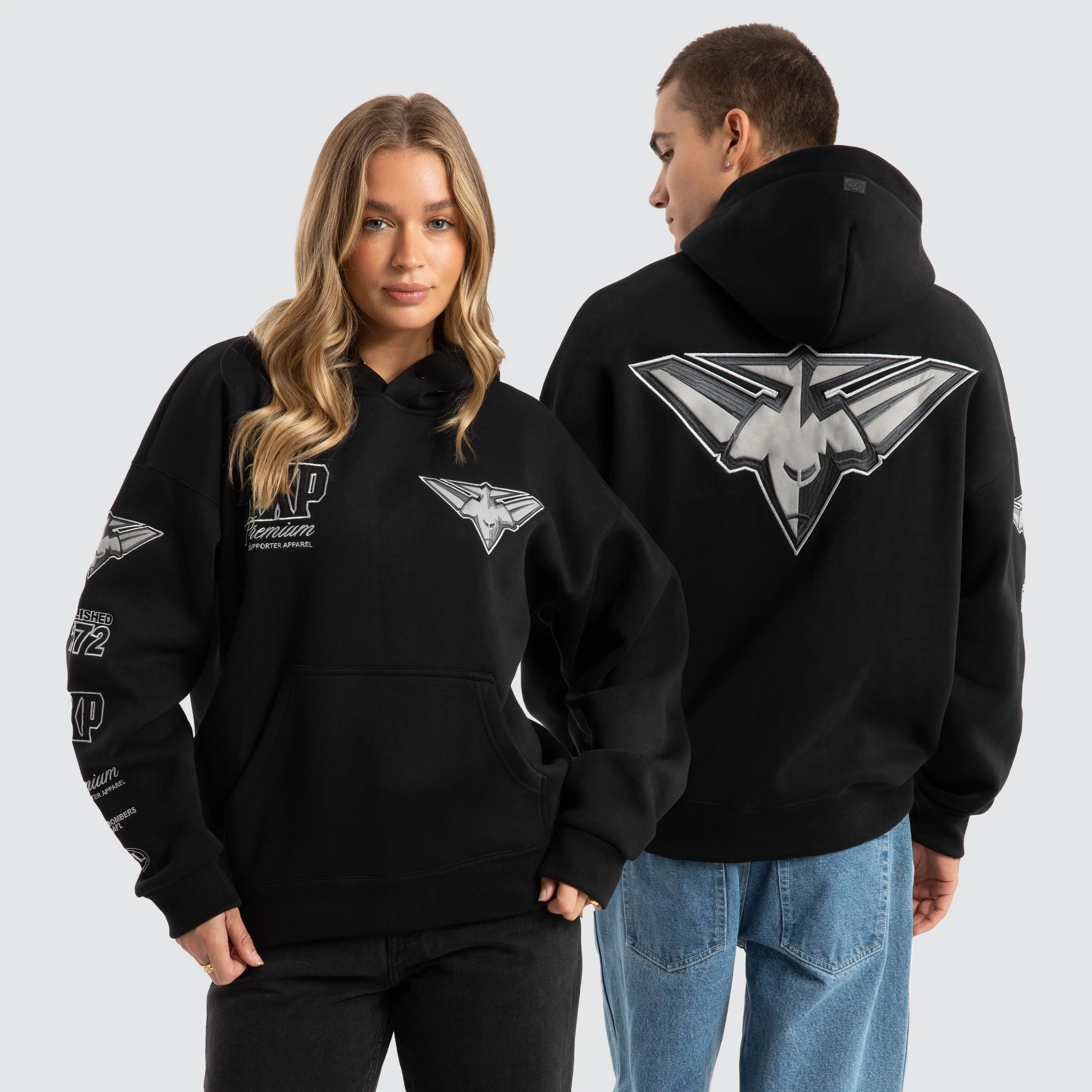 Essendon Bombers AFL Mono Hoodie Jet Black sold by Neverland