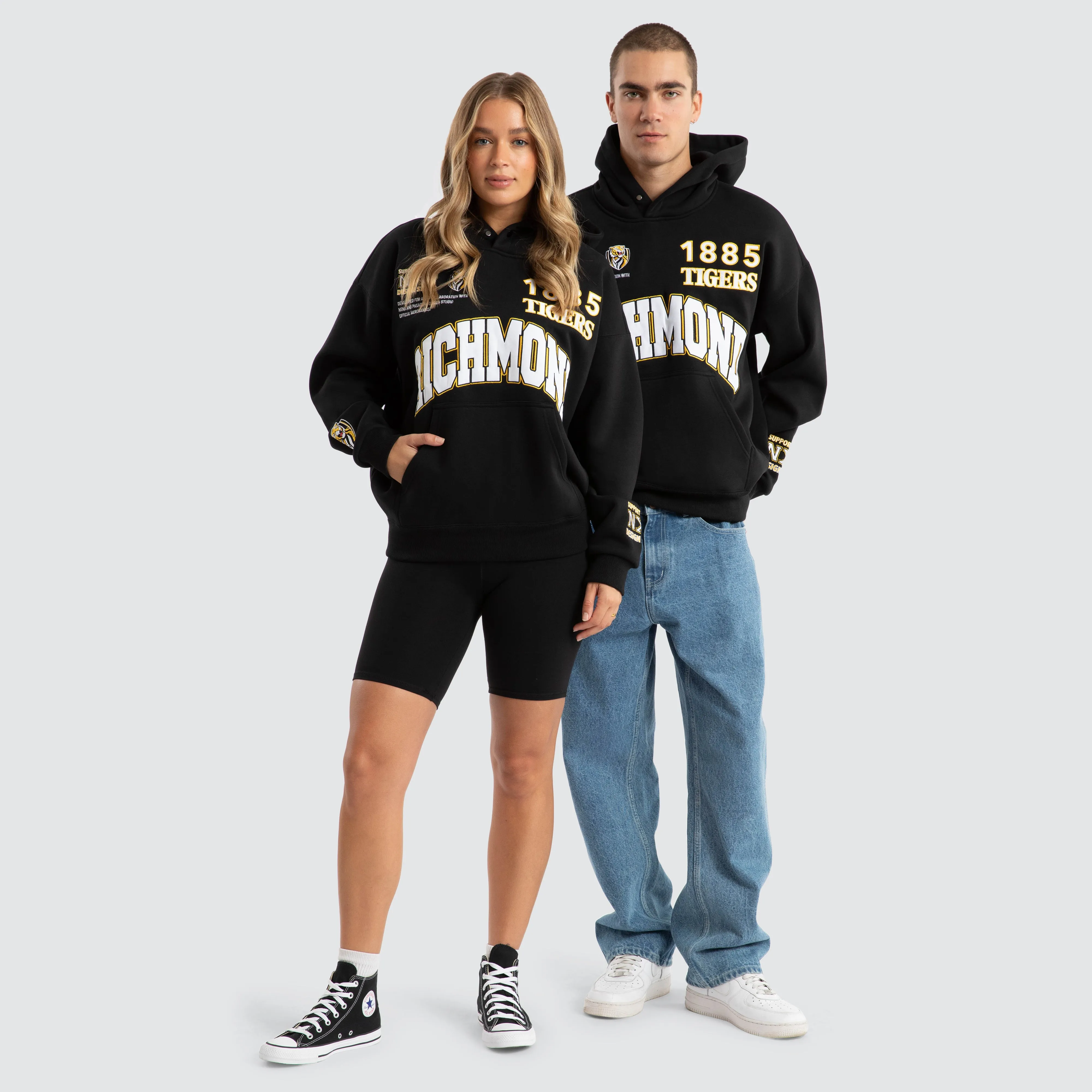 Richmond Tigers AFL Academy Hoodie Jet Black sold by Neverland product image thumbnail 2