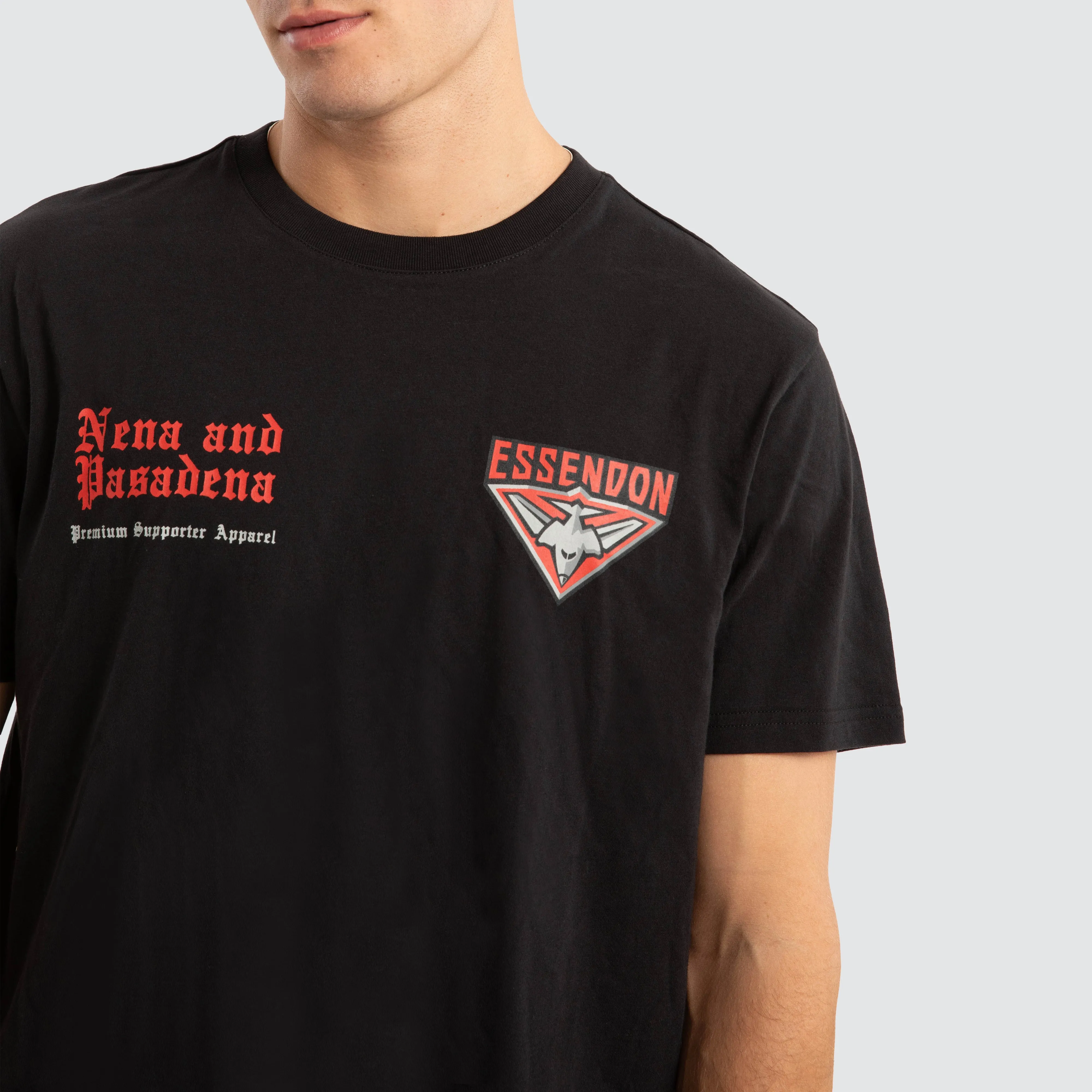 Essendon Bombers AFL Vert Tee Jet Black sold by Neverland product image thumbnail 4