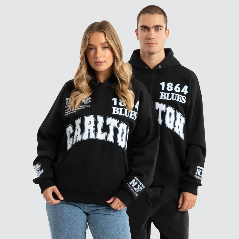 Carlton Blues AFL Academy  Hoodie Jet Black sold by Neverland
