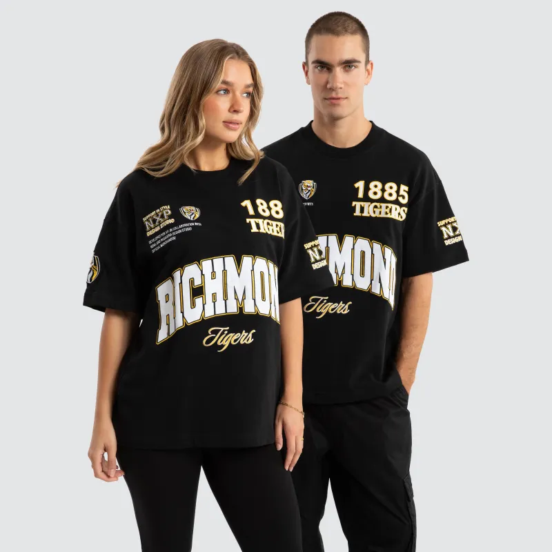 Richmond Tigers AFL Academy Tee Jet Black sold by Neverland