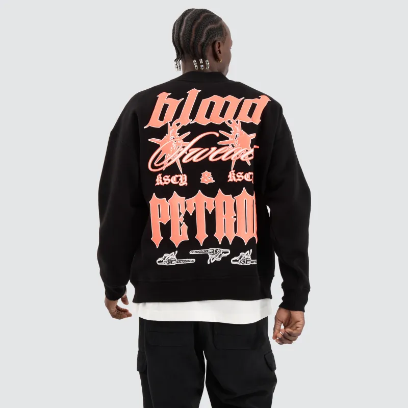 Hardwork Crew Sweater Jet Black sold by Neverland