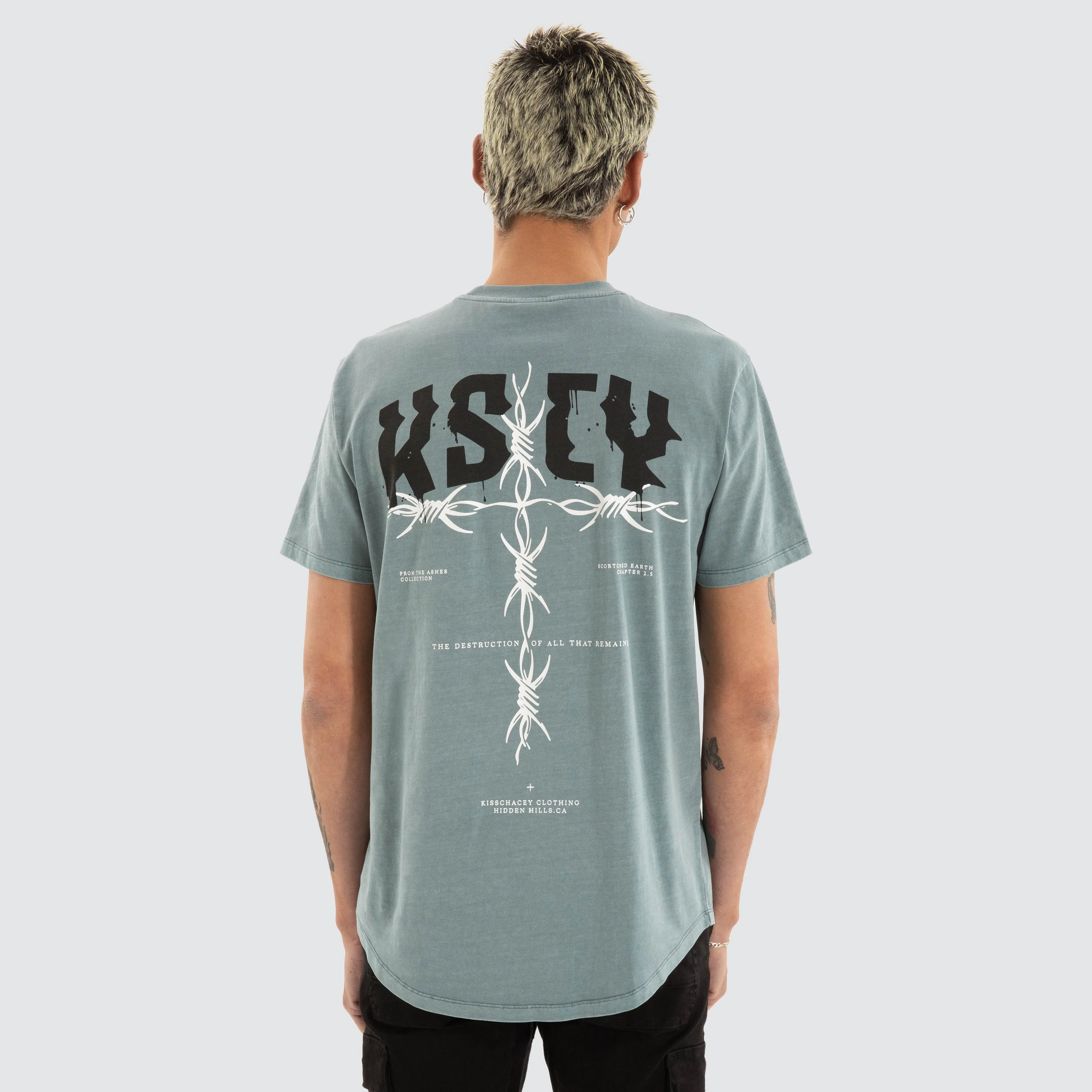 Glacier Dual Curved Tee Pigment trooper sold by Neverland